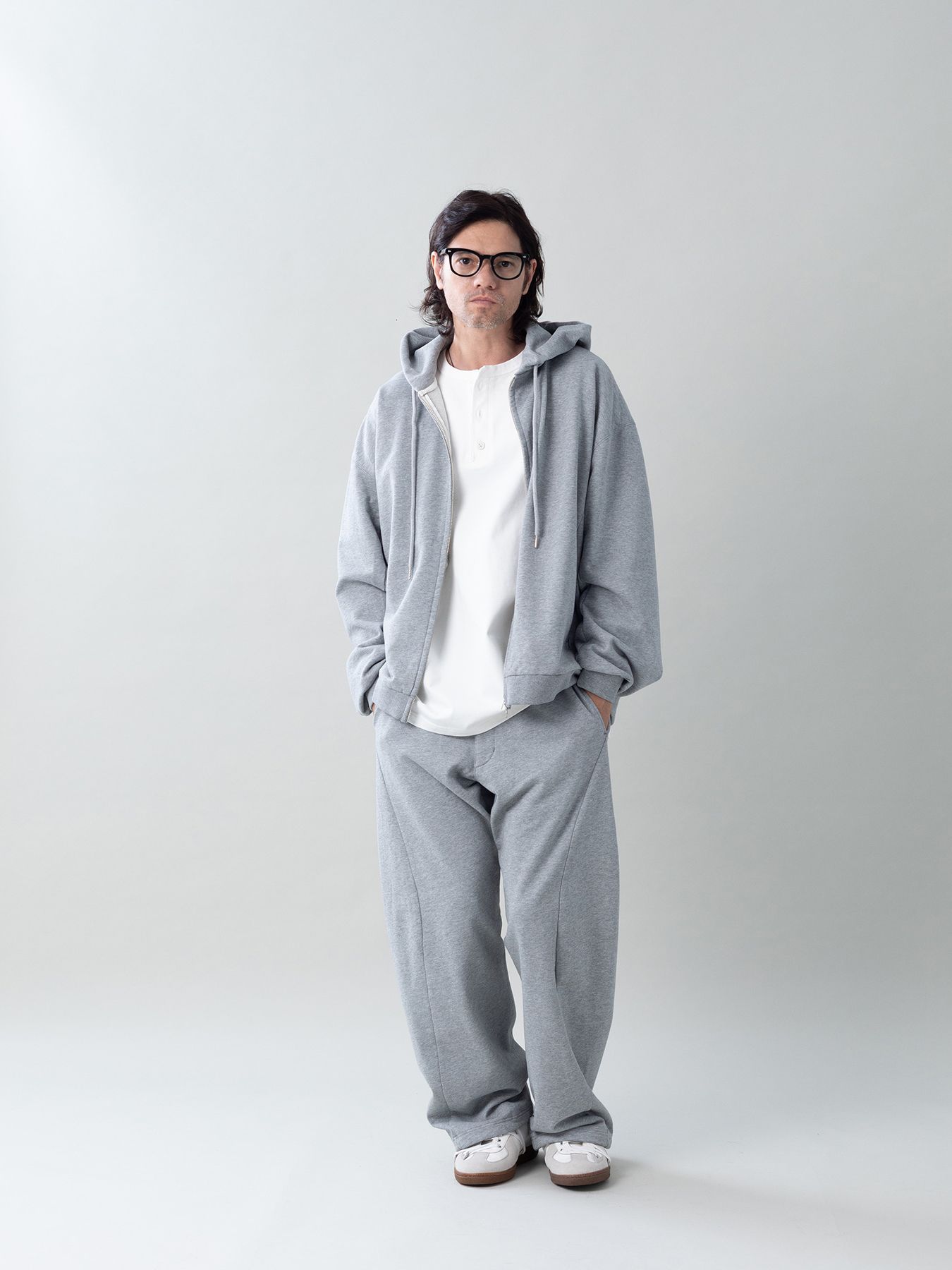 【予約品 5月6日(水) 締切】3D-SWEATPANTS / 3Dスウェットパンツ / 杢グレー