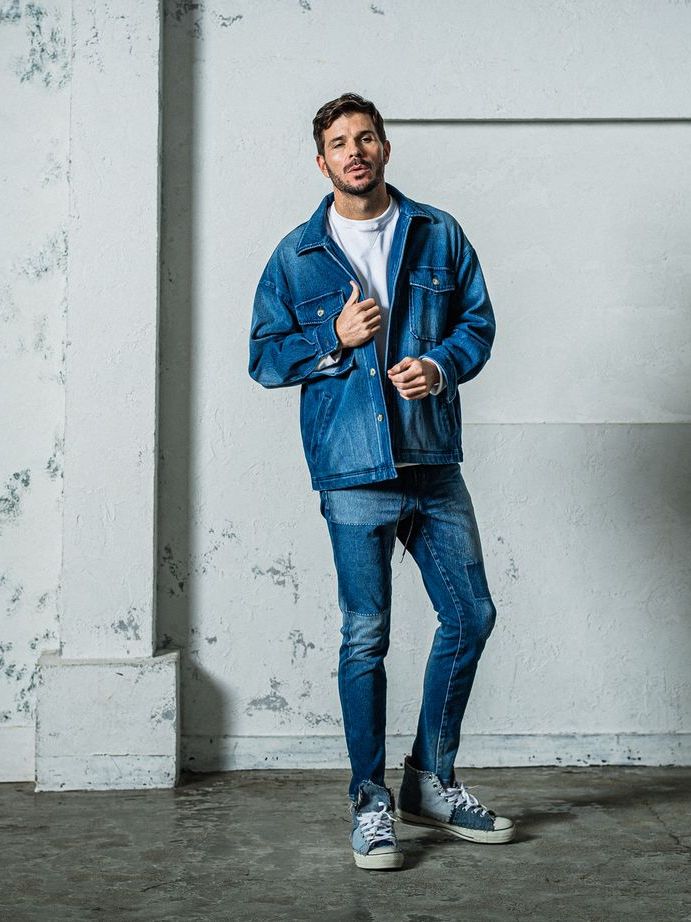 《予約11月17日19時締め》 MICK DENIM JERSEY / ジャージパンツ / インディゴリメイク