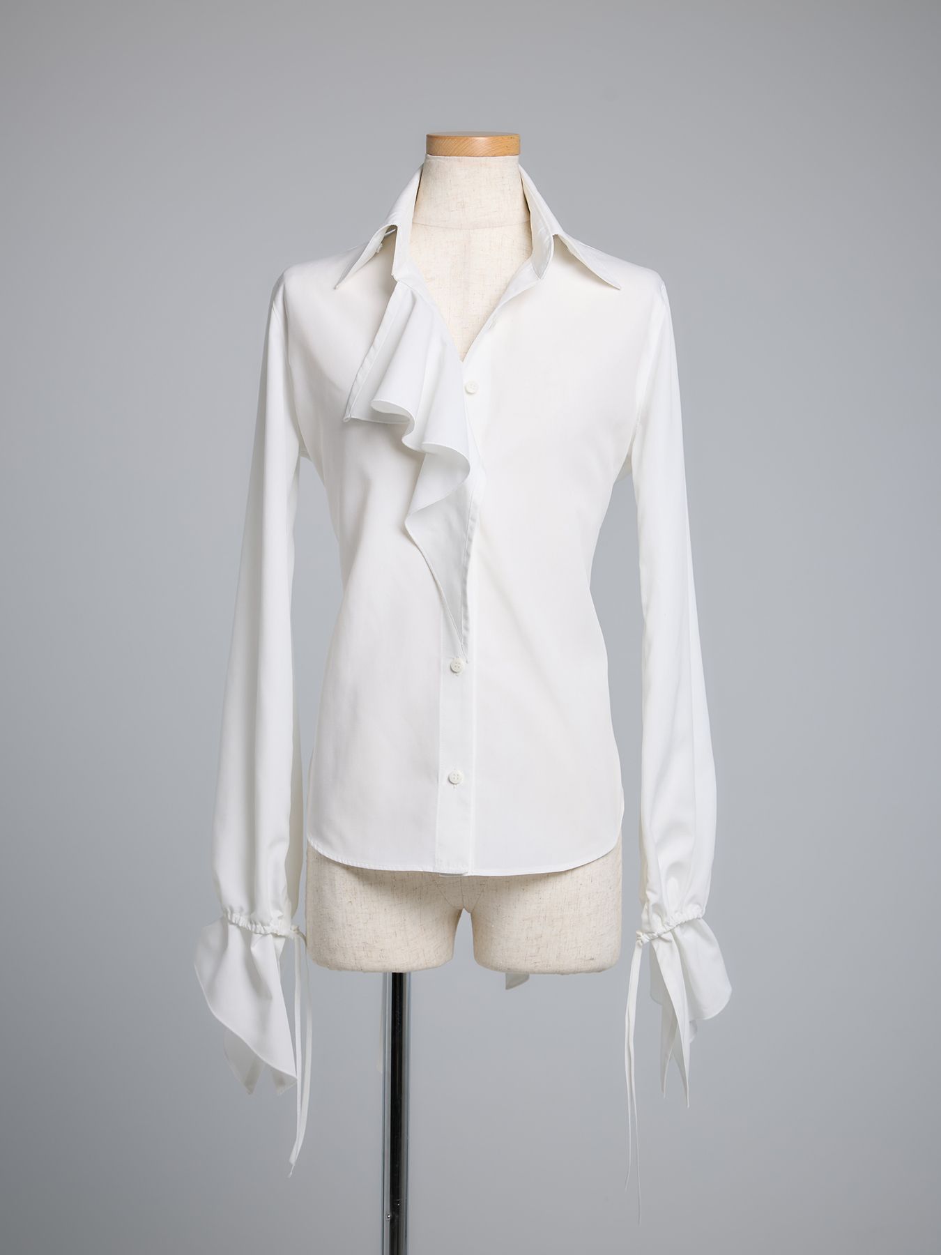 【予約品 10月26日(日) 締切】Lace Up Shirt / レースアップシャツ / ホワイト