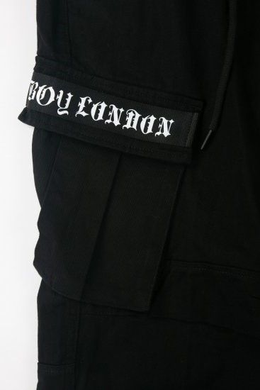 COTTON CARGO PANTS / BLACK 【BOY LONDON】
