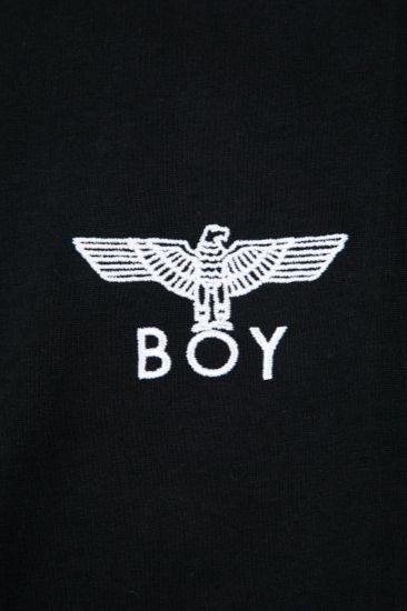 ONE POINT EAGLE CREW NECK T-SHIRTS/ ブラック 【BOY LONDON】