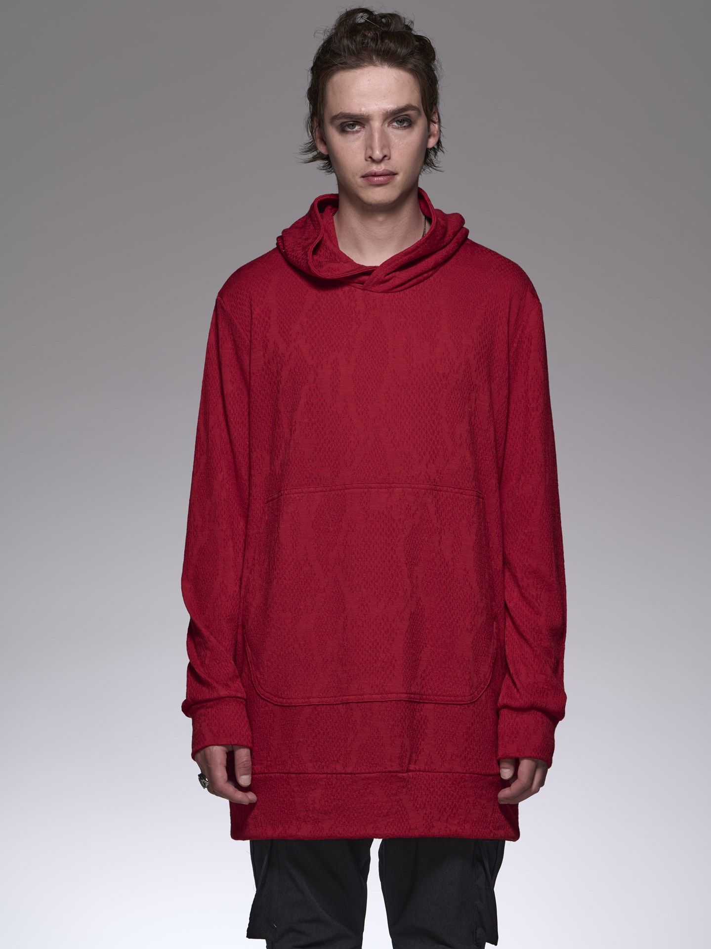 《予約品》 PythonJQD Jersey Hoodie / パイソンジャガード織パーカー / レッド