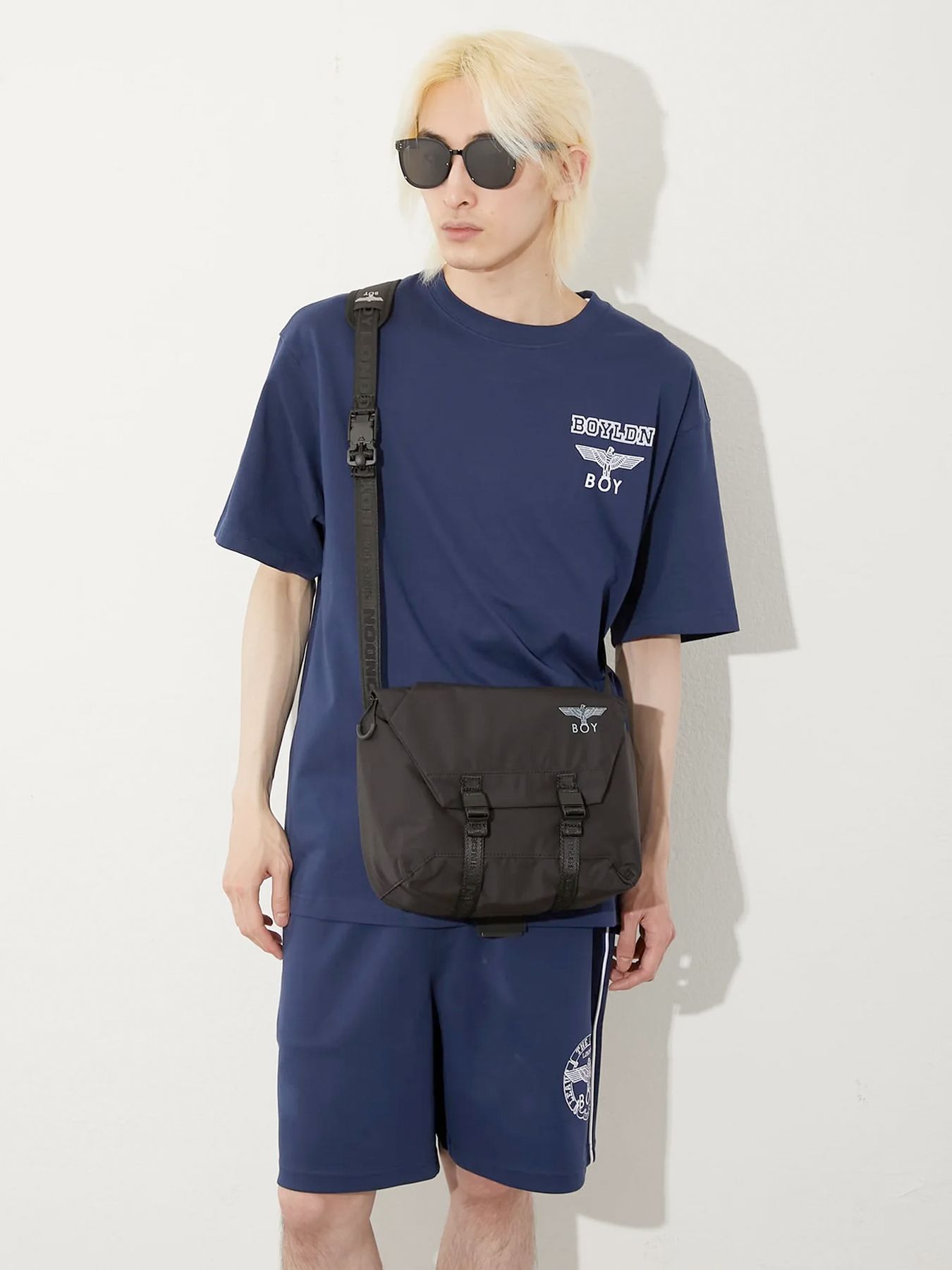 BOY LOGO NYLON SHOULDER BAG / ナイロンショルダーバッグ / ブラック