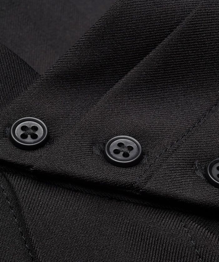 2WAYフライフロントタックシャツ BLACK