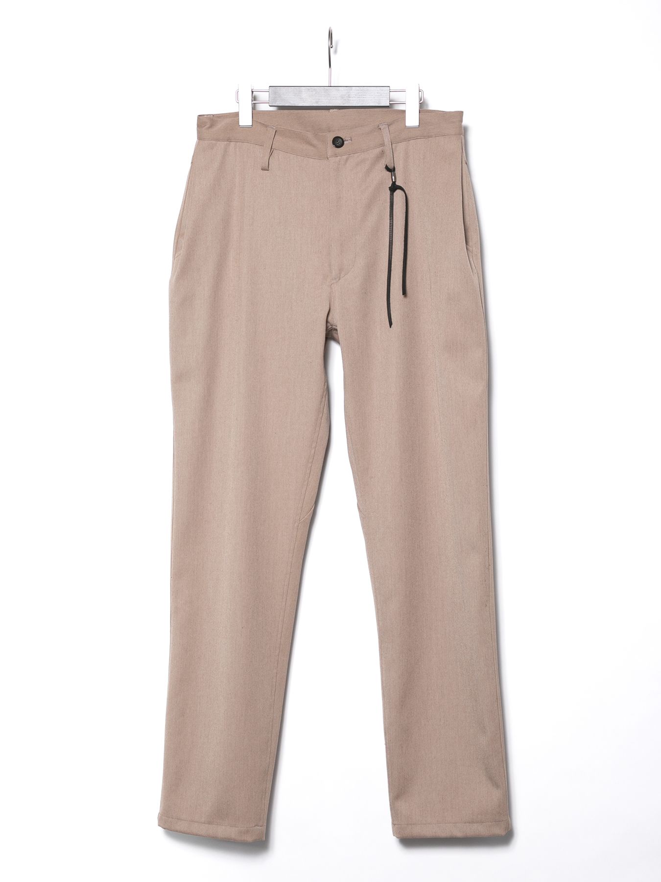 【予約品 】 Washable High Density Wool polyethylene Twill Chino Pants / 高密度 ウール ポリエチレン ウォッシャブル ツイル チノパンツ / キャメル