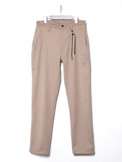 【予約品 】 Washable High Density Wool polyethylene Twill Chino Pants / 高密度 ウール ポリエチレン ウォッシャブル ツイル チノパンツ / キャメル