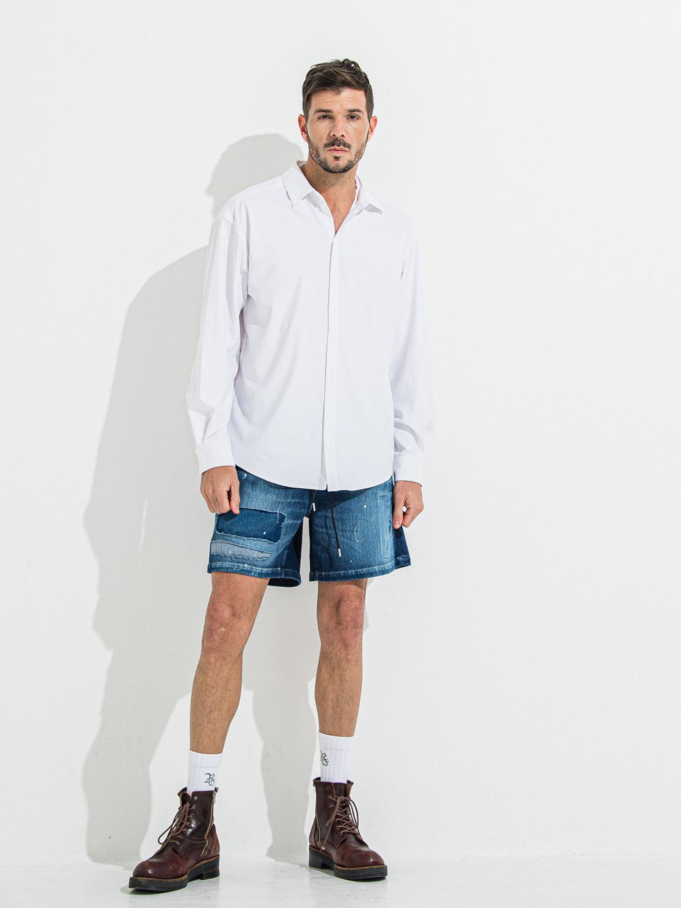 【予約品 】DENIM JERSEY SHORTS / デニムジャージショーツ / ダークインディゴ