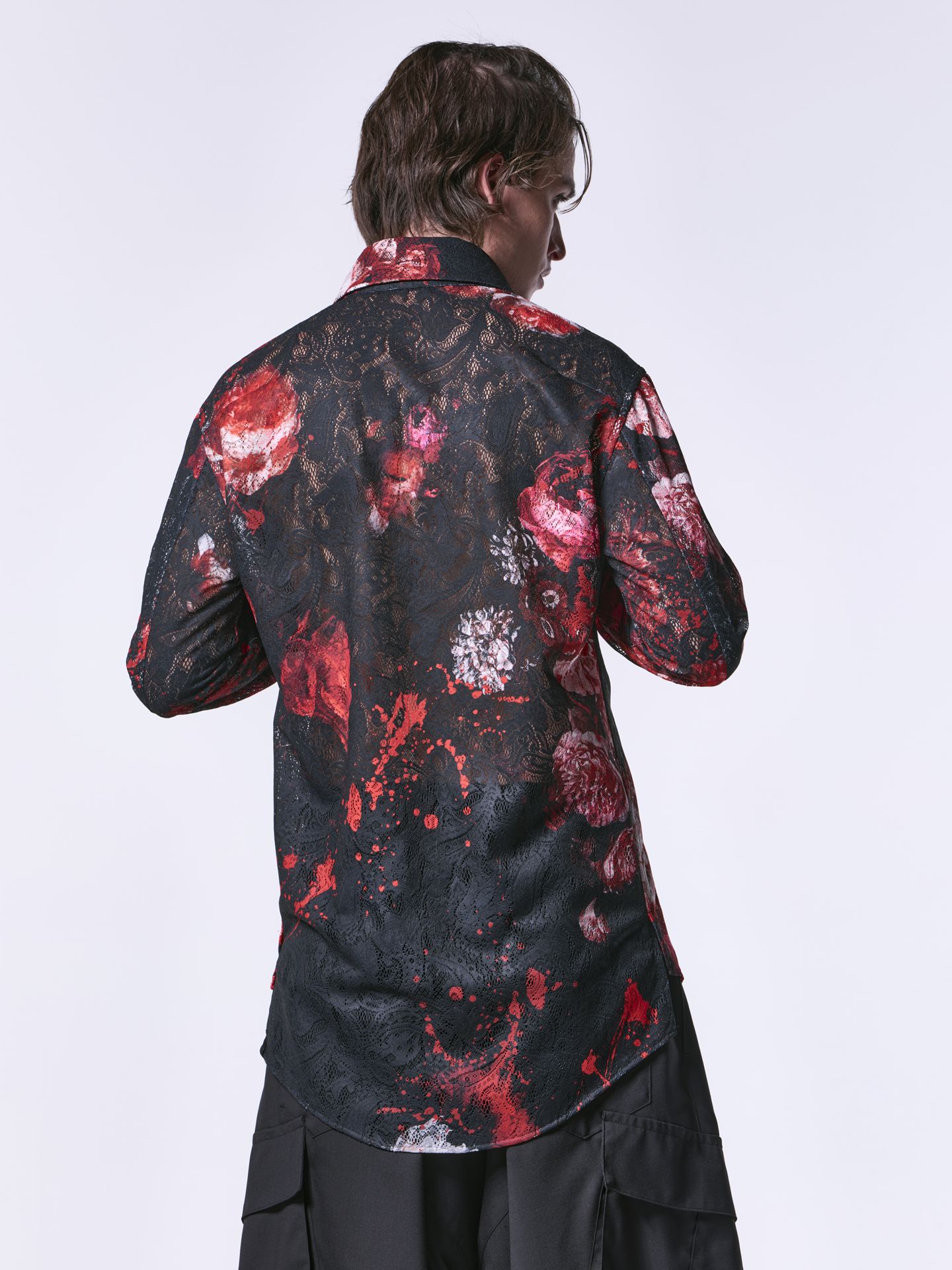 《予約品》 Shirt / シャツ / ブラック＆レッド