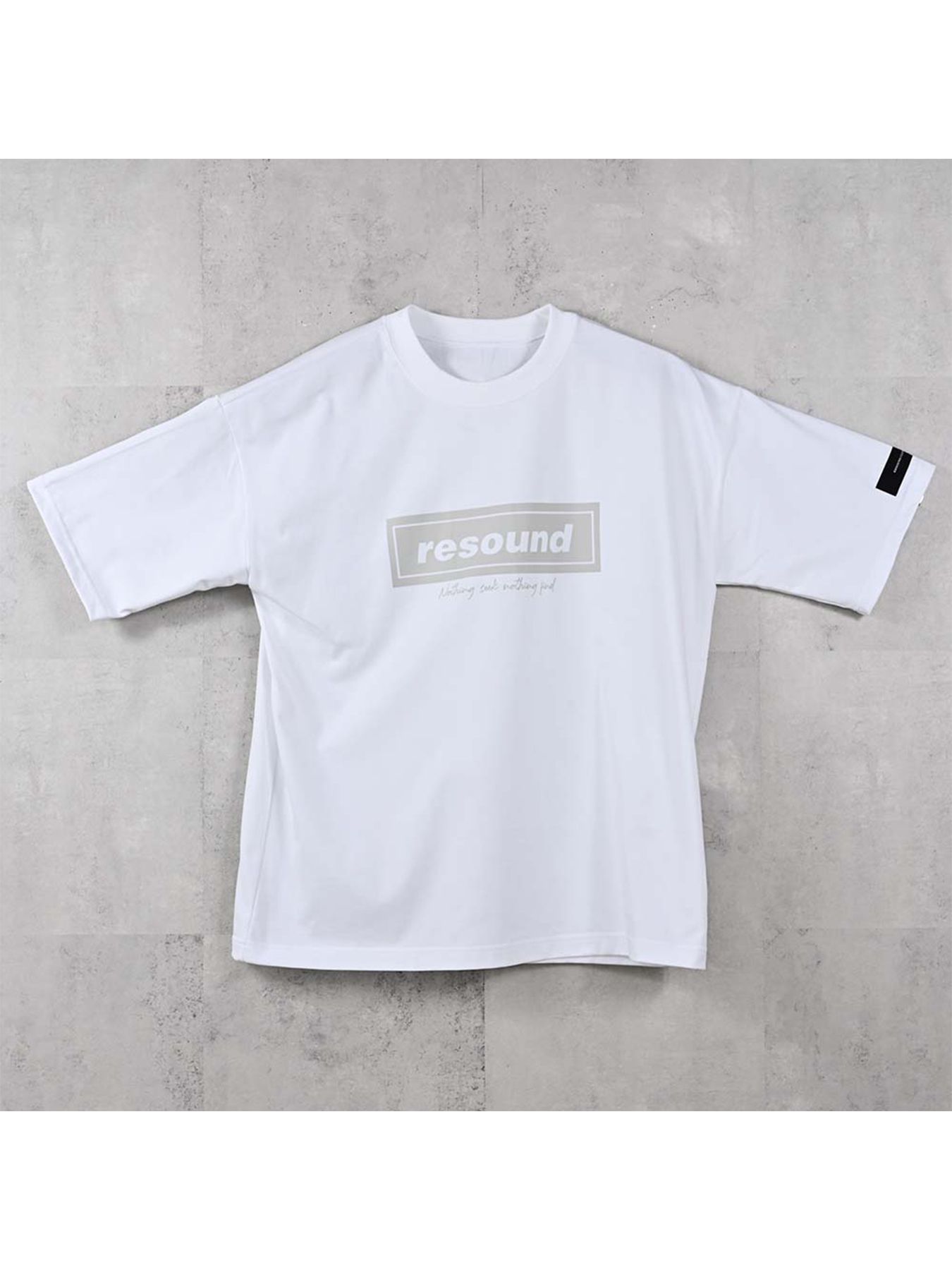 【予約品 2月15日(日) 18:00 締切】BOX OVER TEE / ボックスロゴオーバーTシャツ / ホワイト×グレー
