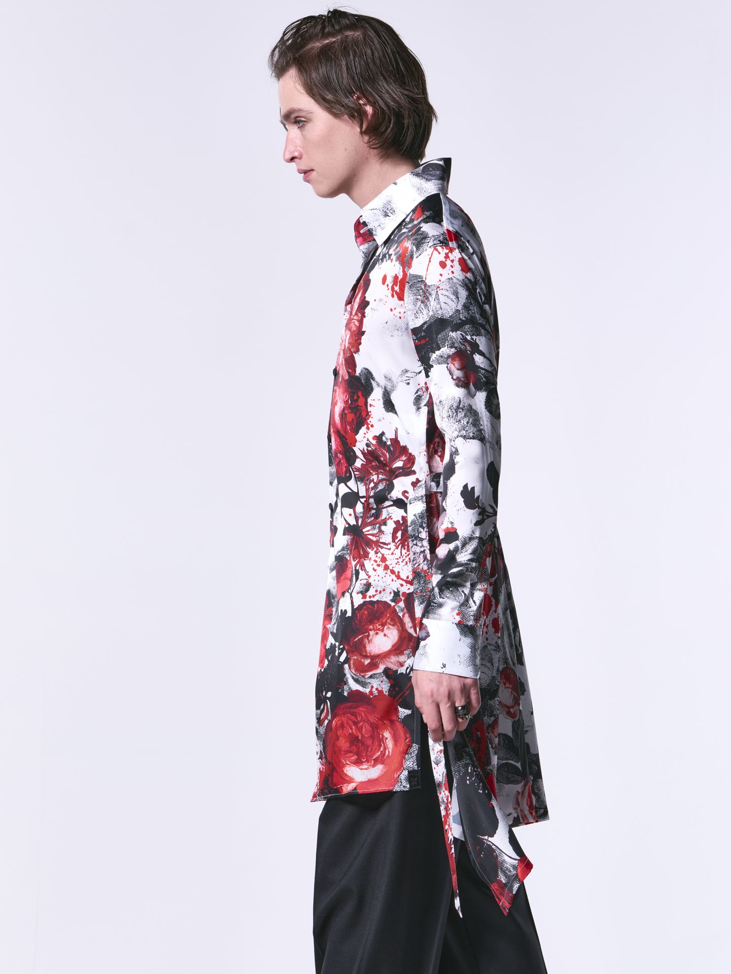 《予約品》 FlareShirt / フレアシャツ / ホワイト＆レッド