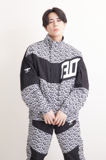 GEOMETRIC NYLON TRUCK JACKET ナイロンジャケット / BLACK 【BOY LONDON】