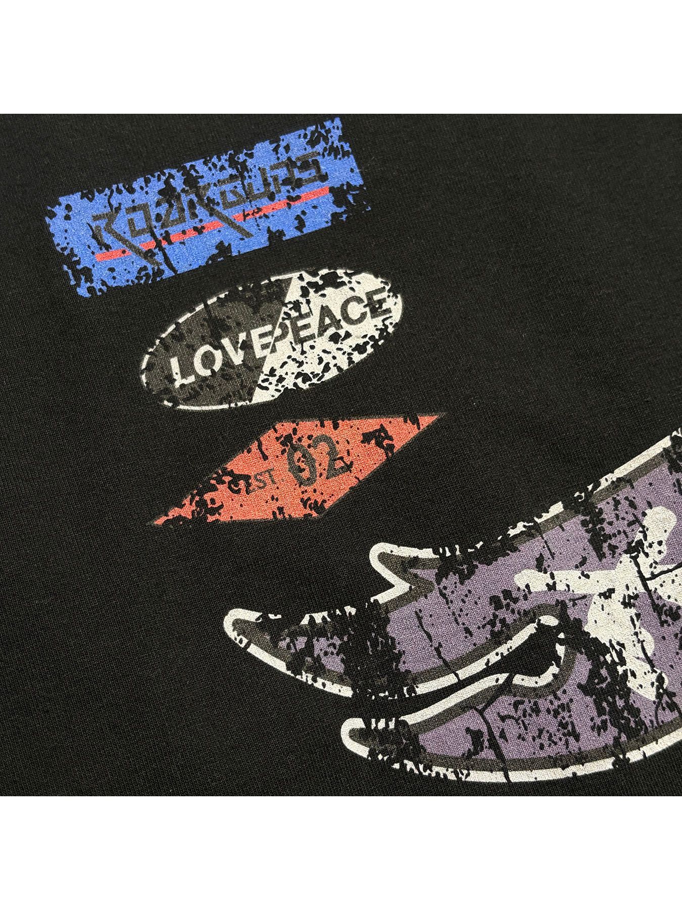 【予約品 3月9日(月) 18:00 締切】INKJET PRINT SWAET / インクジェットプリント スウェット / ブラック