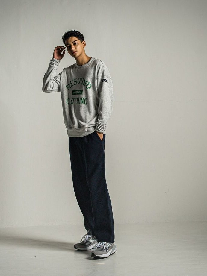 《予約9月1日18時締め》 MELTON WIDE TUCK PANTS  / ワイドタックパンツ / ネイビー