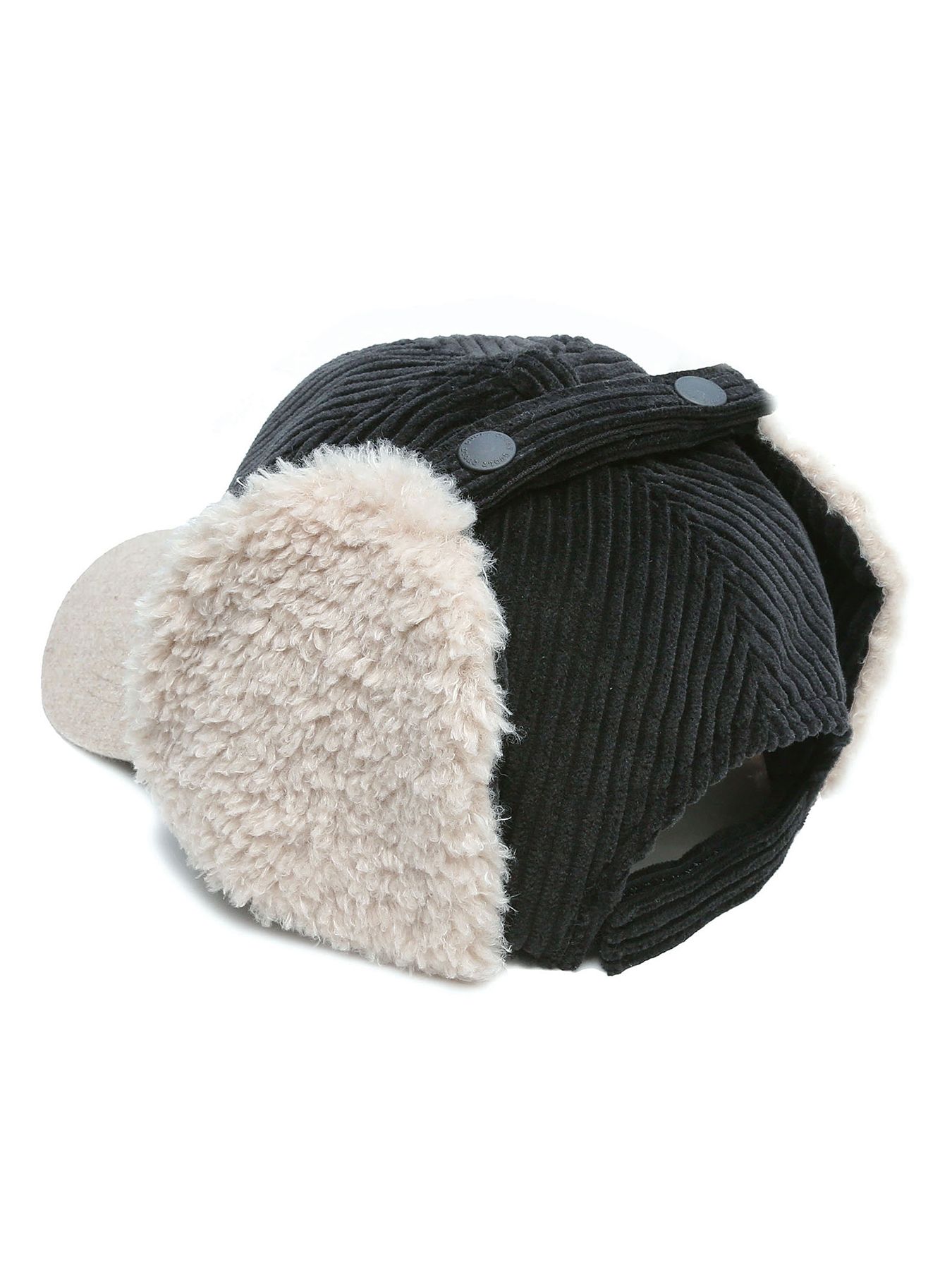 MICHELLE-BOA CAP / BLACK【QUOLT】