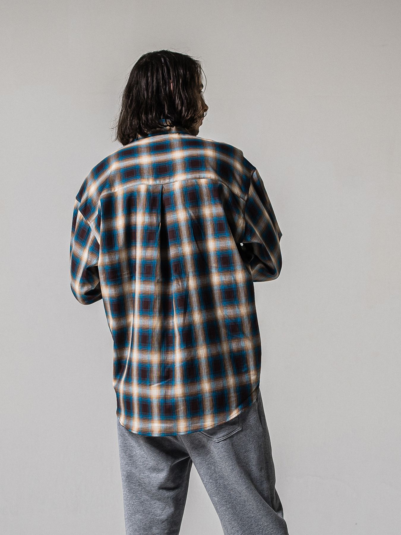 【予約品 11月16日(日) 締切】PULL JACK SHIRTS / プルオーバー ジャックシャツ / ブルーブラウン