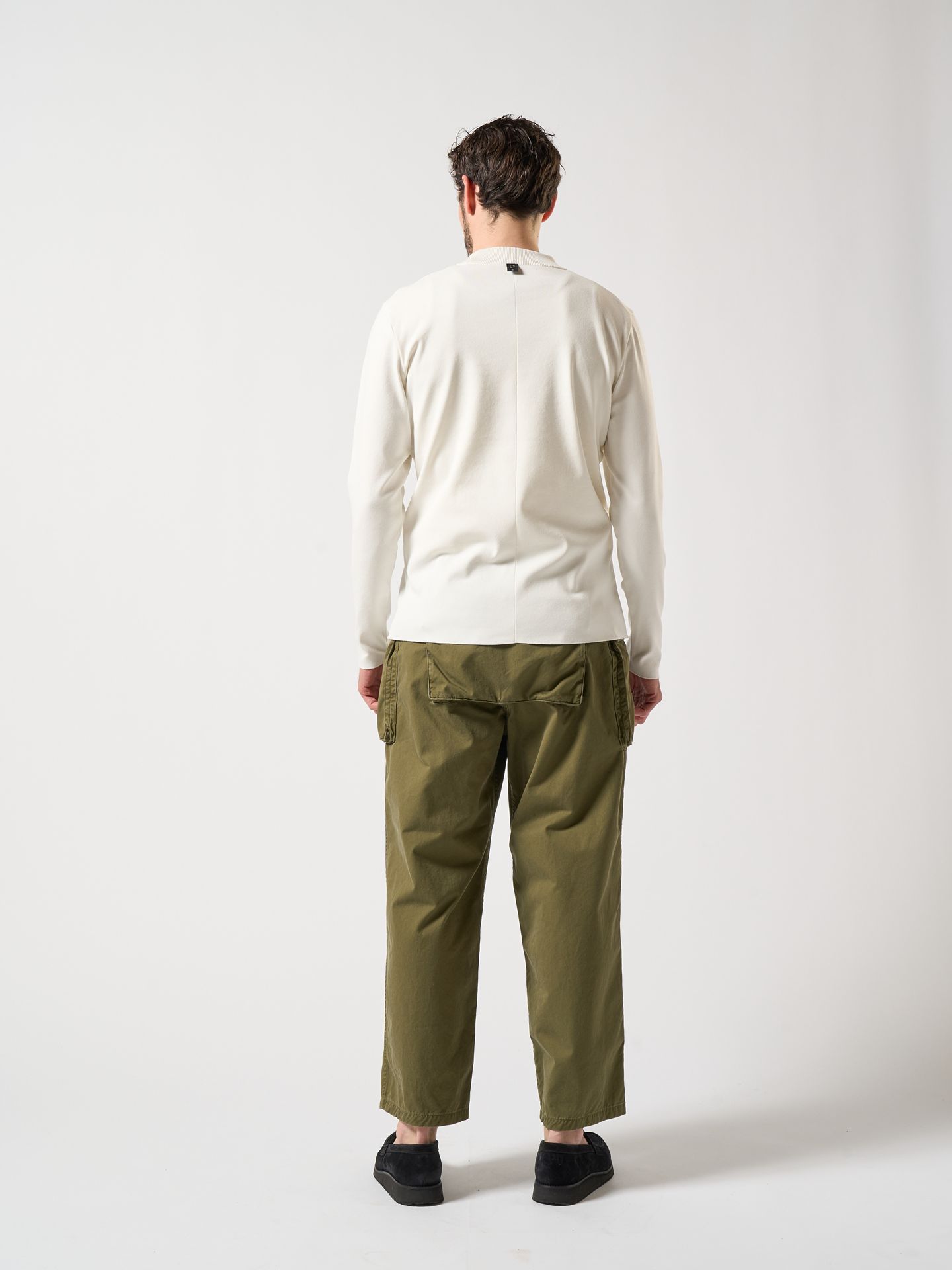 【予約品】 ct surf mock L/S / モックネックTシャツ / ホワイト