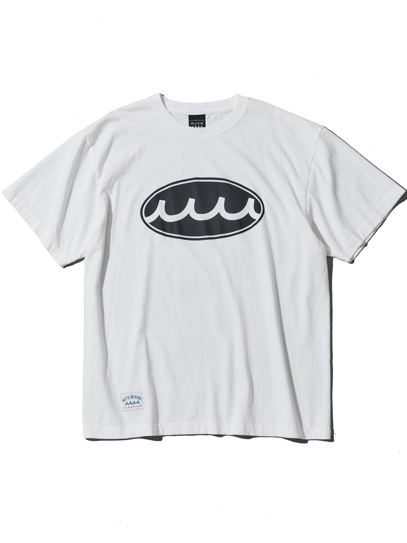 【予約品 10月9日(木) 締切】muta Aging Circle Logo Tee / Tシャツ / ホワイト【Acanthus × muta MARINE】