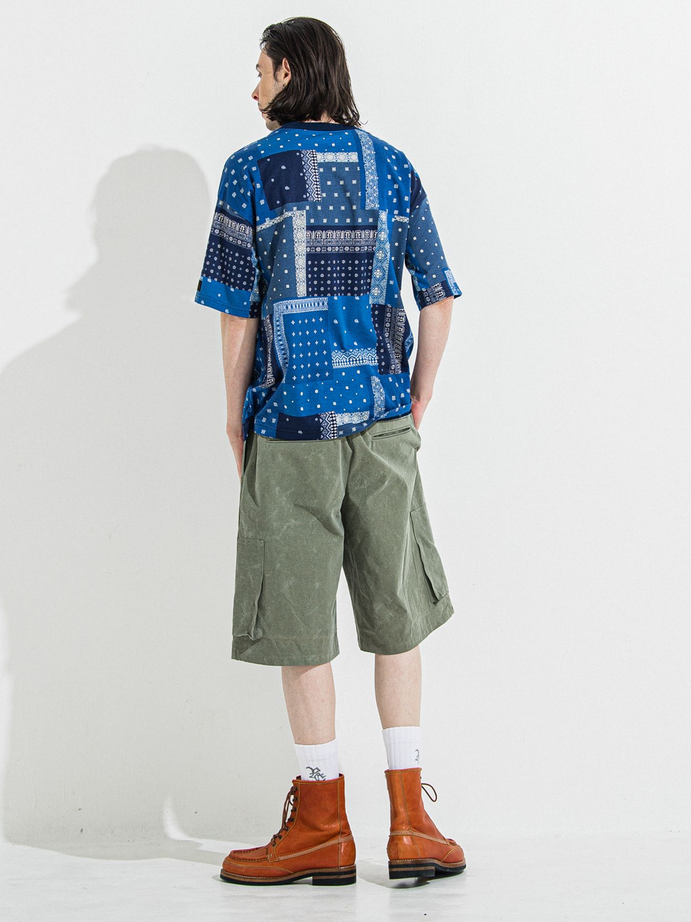 【予約品 】DAVID CARGO HALF PANTS / デヴィッドカーゴハーフパンツ / ヴィンテージカーキ
