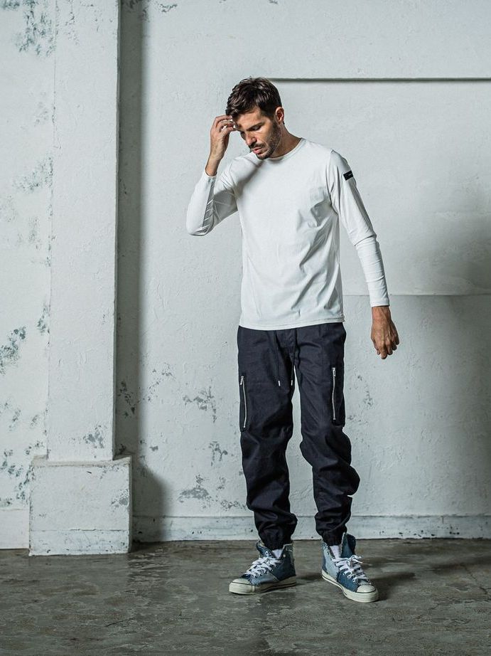《予約11月17日19時締め》 nylon longsleave Tee / ルーズTシャツ / ホワイト