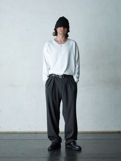 【予約品 5月27日(水) 締切】LONGCHILL / 長袖Tシャツ / ホワイト
