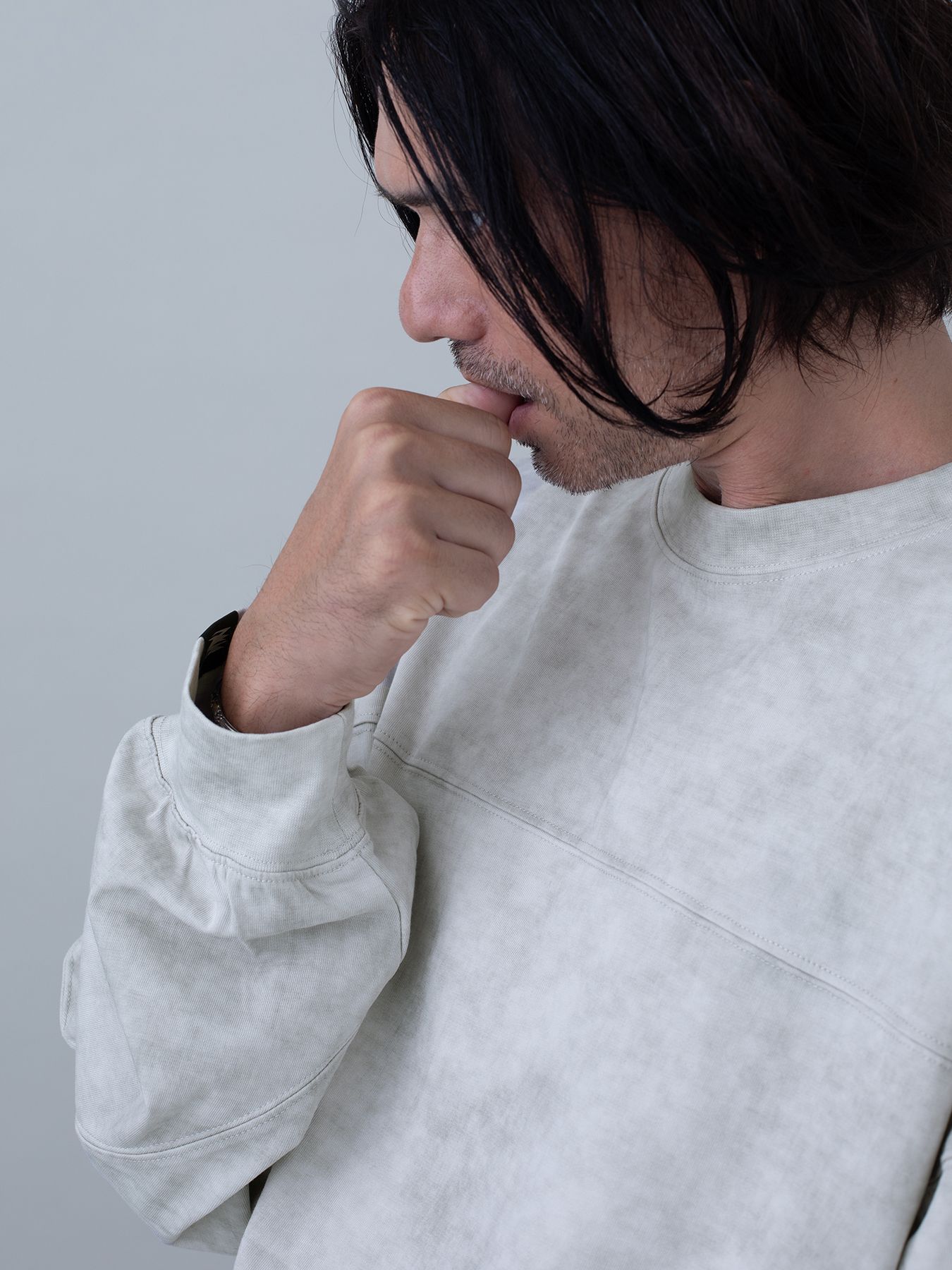 【予約品 10月26日(日) 締切】SWITCHCUT / バイオストーンウォッシュ加工 カットソー / GRAY
