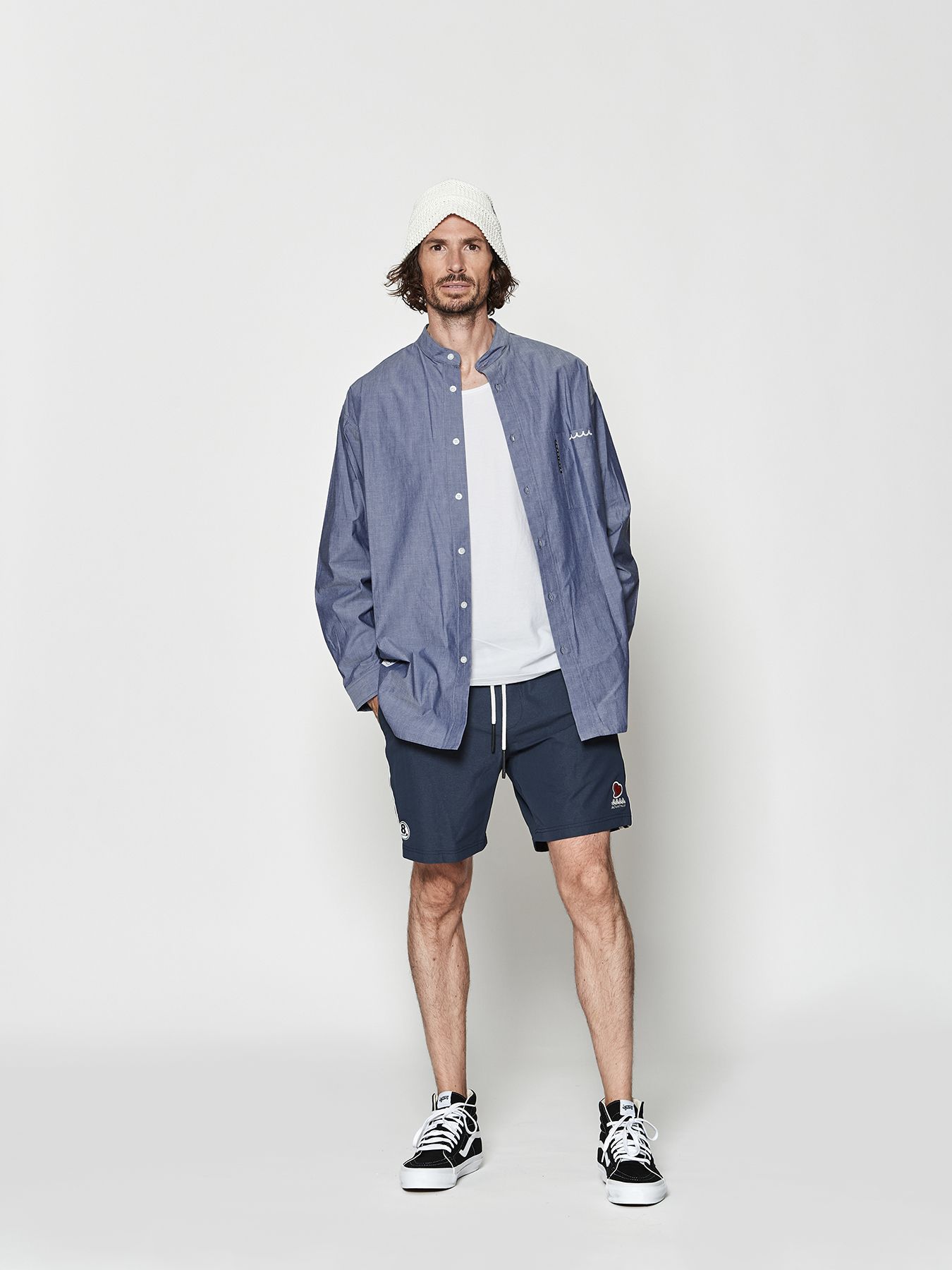 【予約品 10月9日(木) 締切】muta sweet shorts / ショートパンツ / ネイビー【Acanthus × muta MARINE】