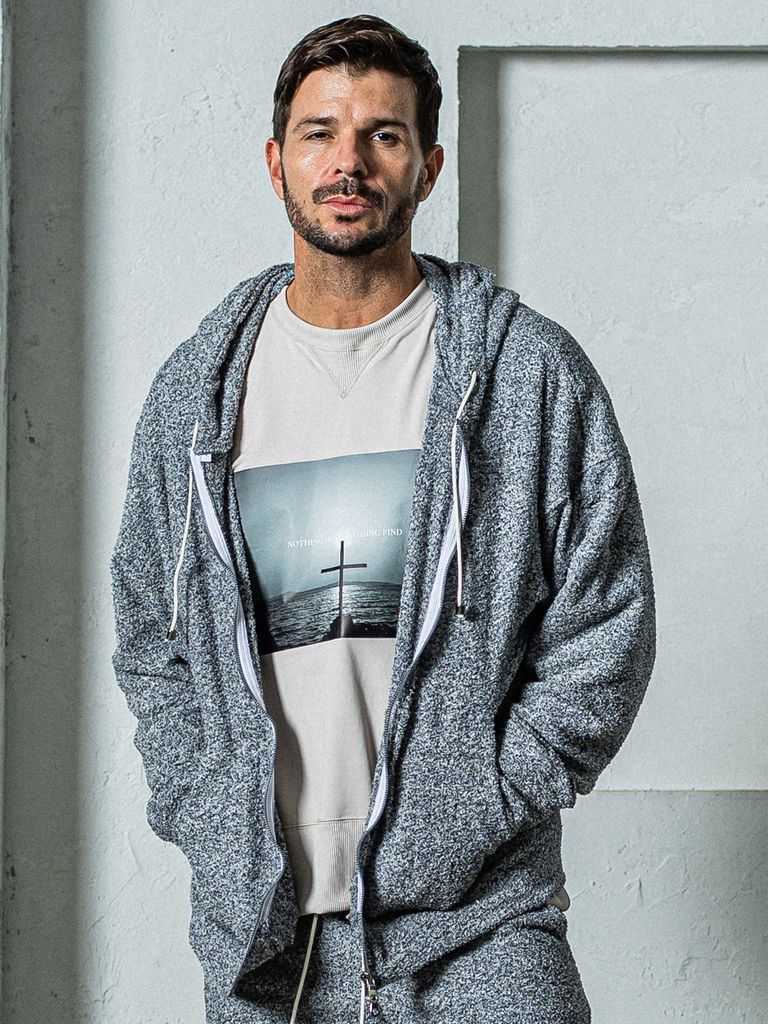 《予約11月17日19時締め》 MOLE YARN PILE zip loose hoodie / ジップフーディブ / グレー