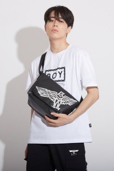 MINI MESSENGER BAG / ブラック 【BOY LONDON】