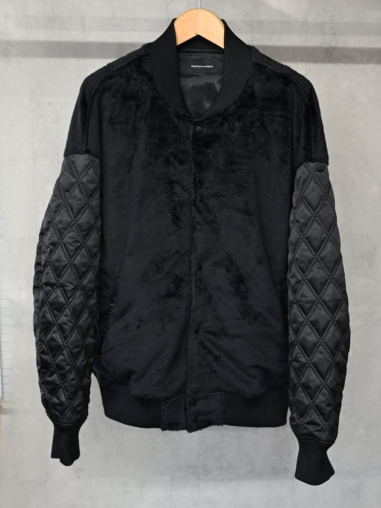 《予約品》 BOA OVER  VARSITY JACKET  / ボアスタジャン / ブラック
