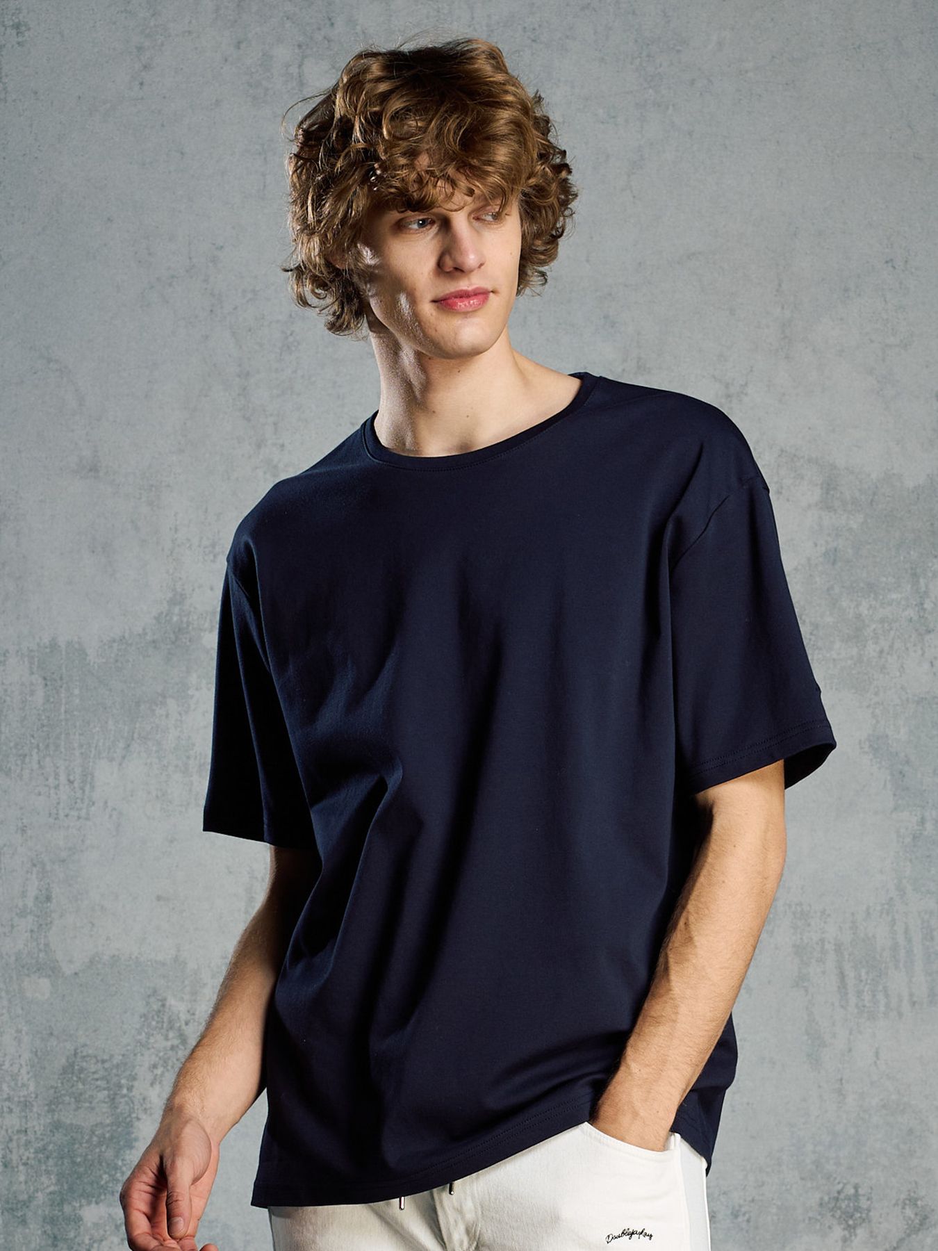 【予約品 1月25日(日) 締切】luxury cotton S/S / ラグジュアリーコットン ショートスリーブ / ネイビー