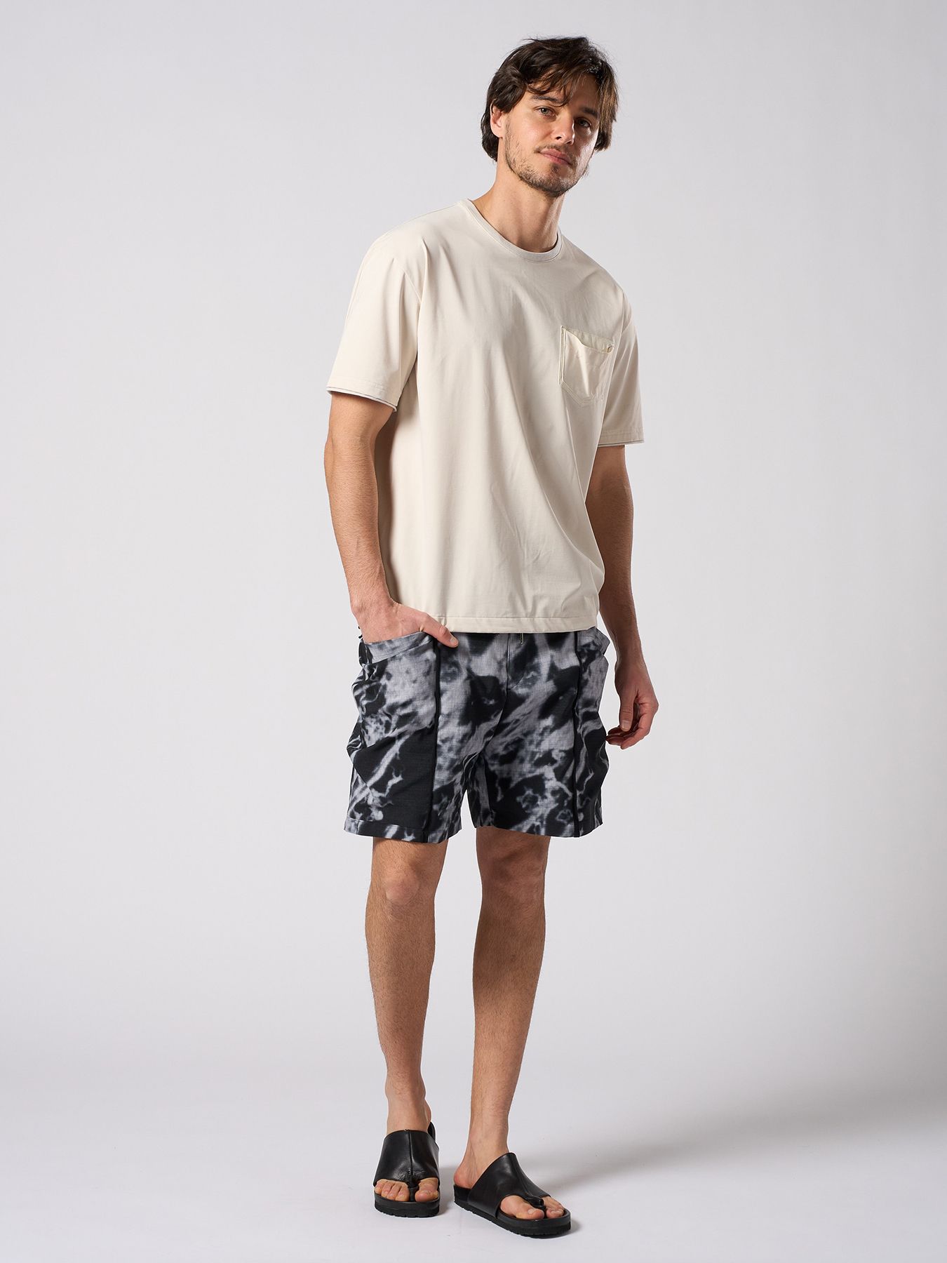 【予約品 1月25日(日) 締切】teck shorts / テックショーツ / モノプリント