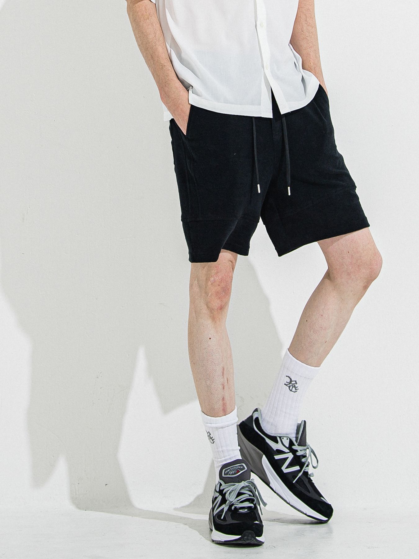 【予約】TYLER PILE SHORTS / タイラーパイルショーツ / ブラック