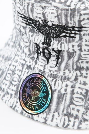BOY LOGO REVERSIBLE BUCKET HAT/ ホワイト 【BOY LONDON】