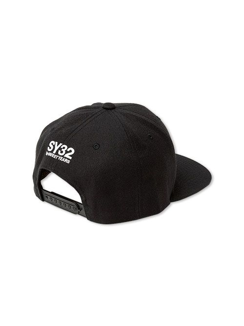刺繡 SYMBOLIC MARK SNAPBACK CAP キャップ / BLACK 【SY32 by SWEET YEARS】