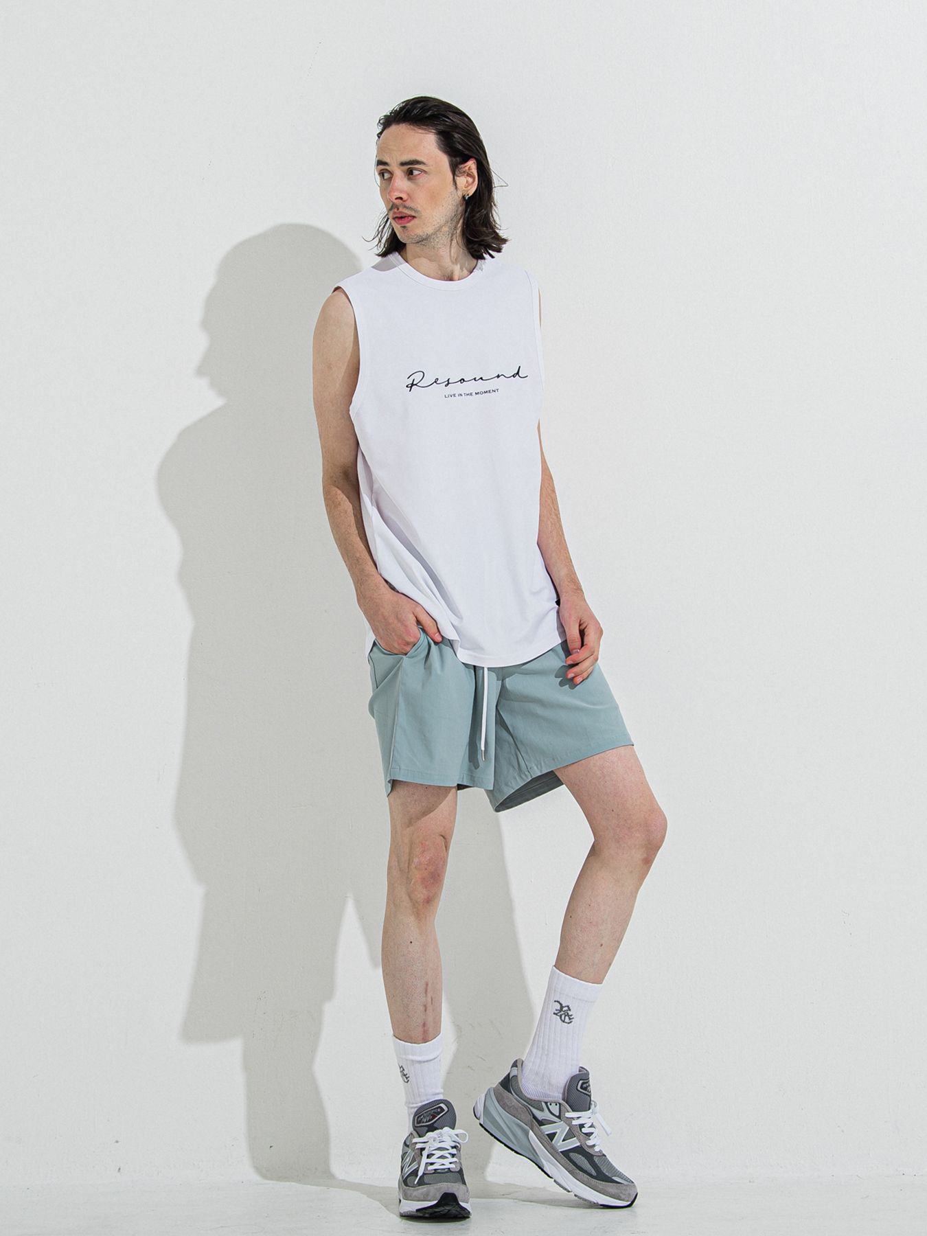 【予約品 】TV NYLON SHORTS / ティーヴィーナイロンショーツ / アクア