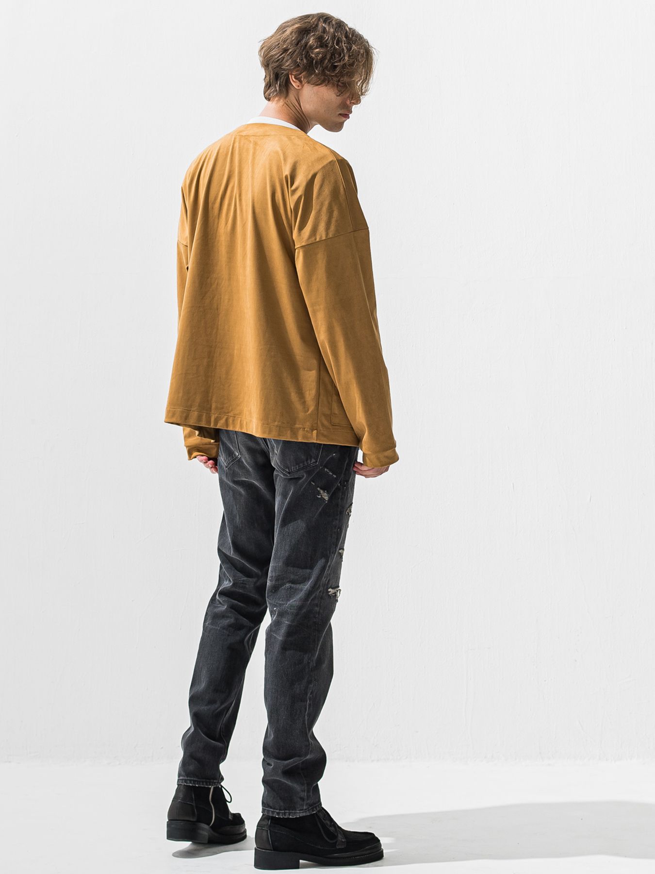 【予約品 9月6日(日) 締切】SUEDE CARDIGAN / スウェードカーディガン / ベージュ