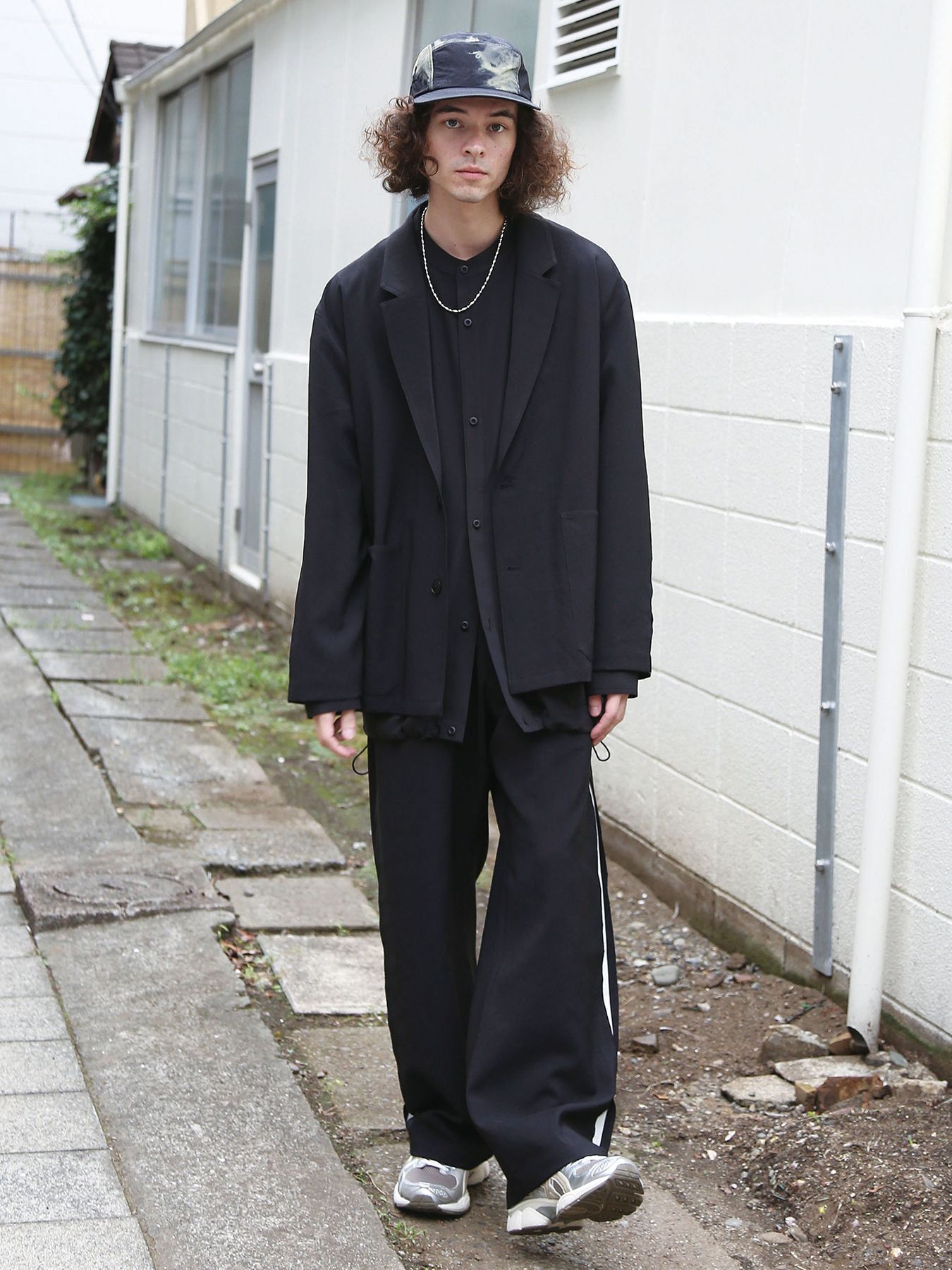 UNTRAD JACKET / ブラック×ホワイト【QUOLT】