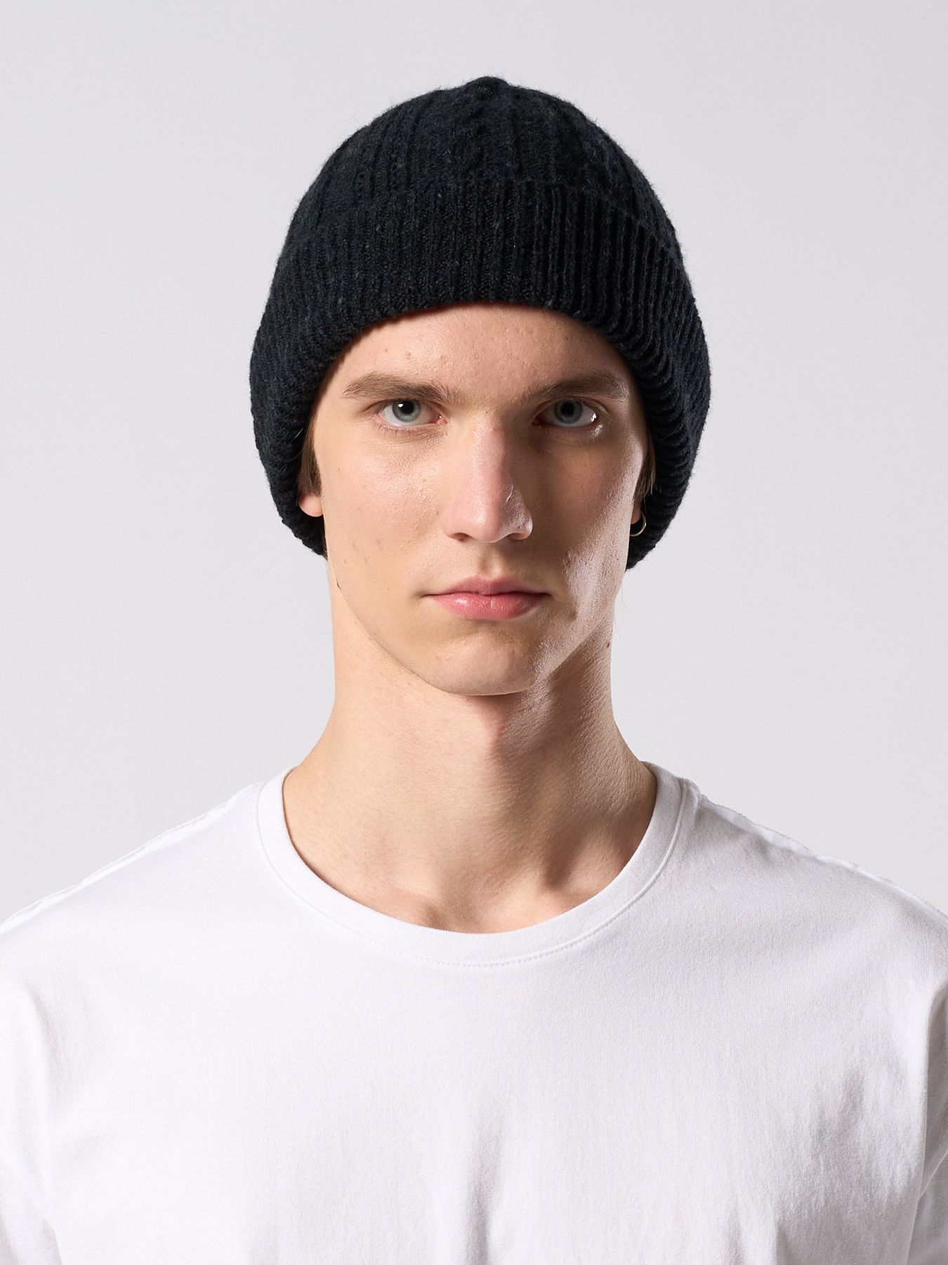 【予約品 4月19日(日) 18時締切】lomond×powder multi kint cap / ウール ニットキャップ / ブラック