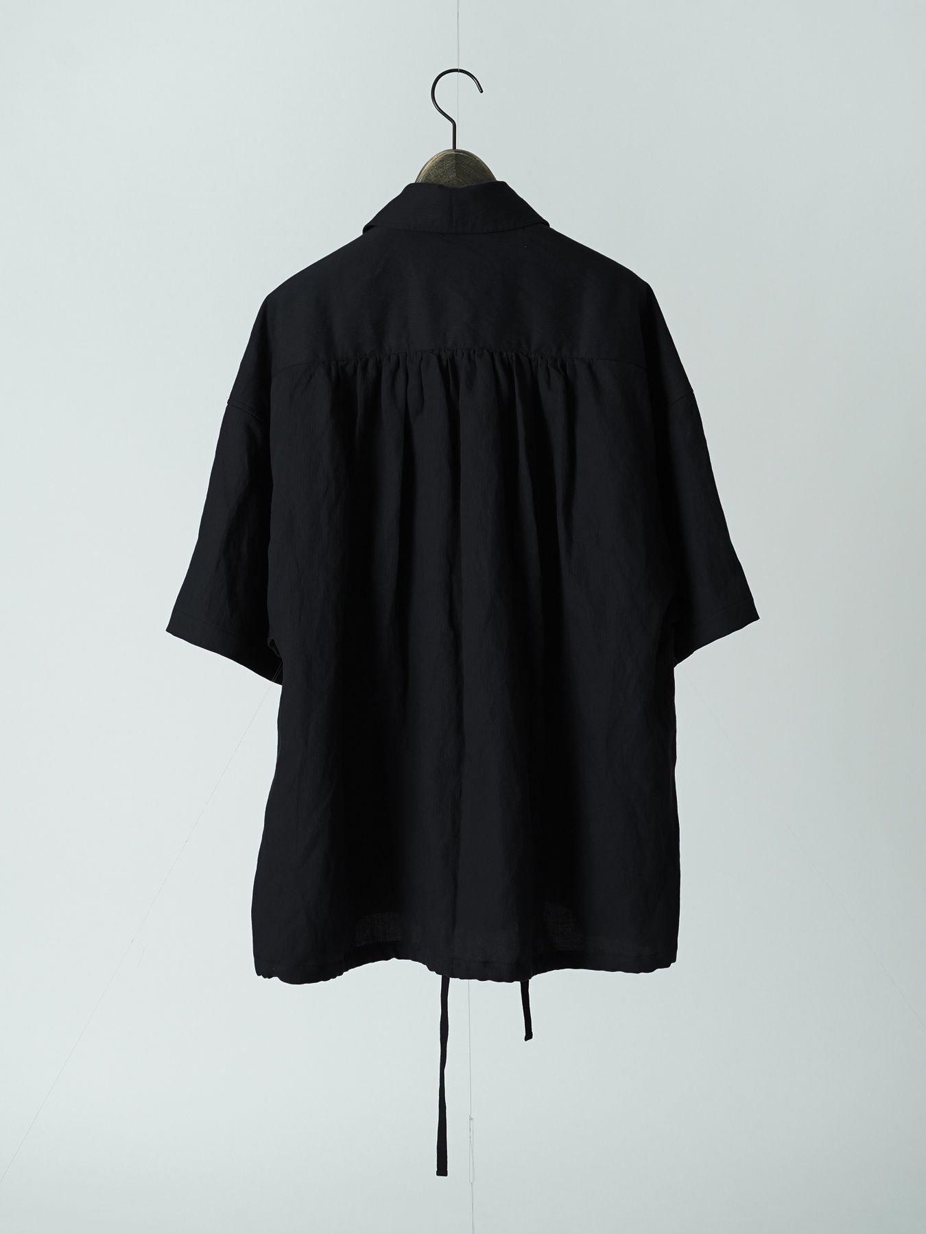 【予約品 5月6日(水) 締切】PLISSE-SHIRTS / ワークシャツ / ブラック