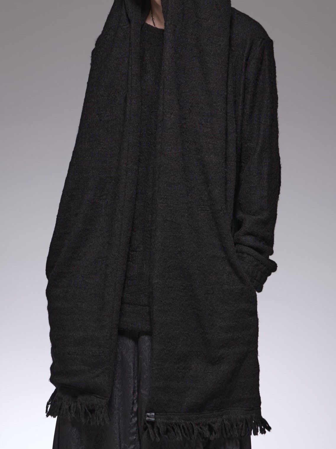 HoodMuffler / フードマフラーポケット付き単品 / ブラック＆ブラック