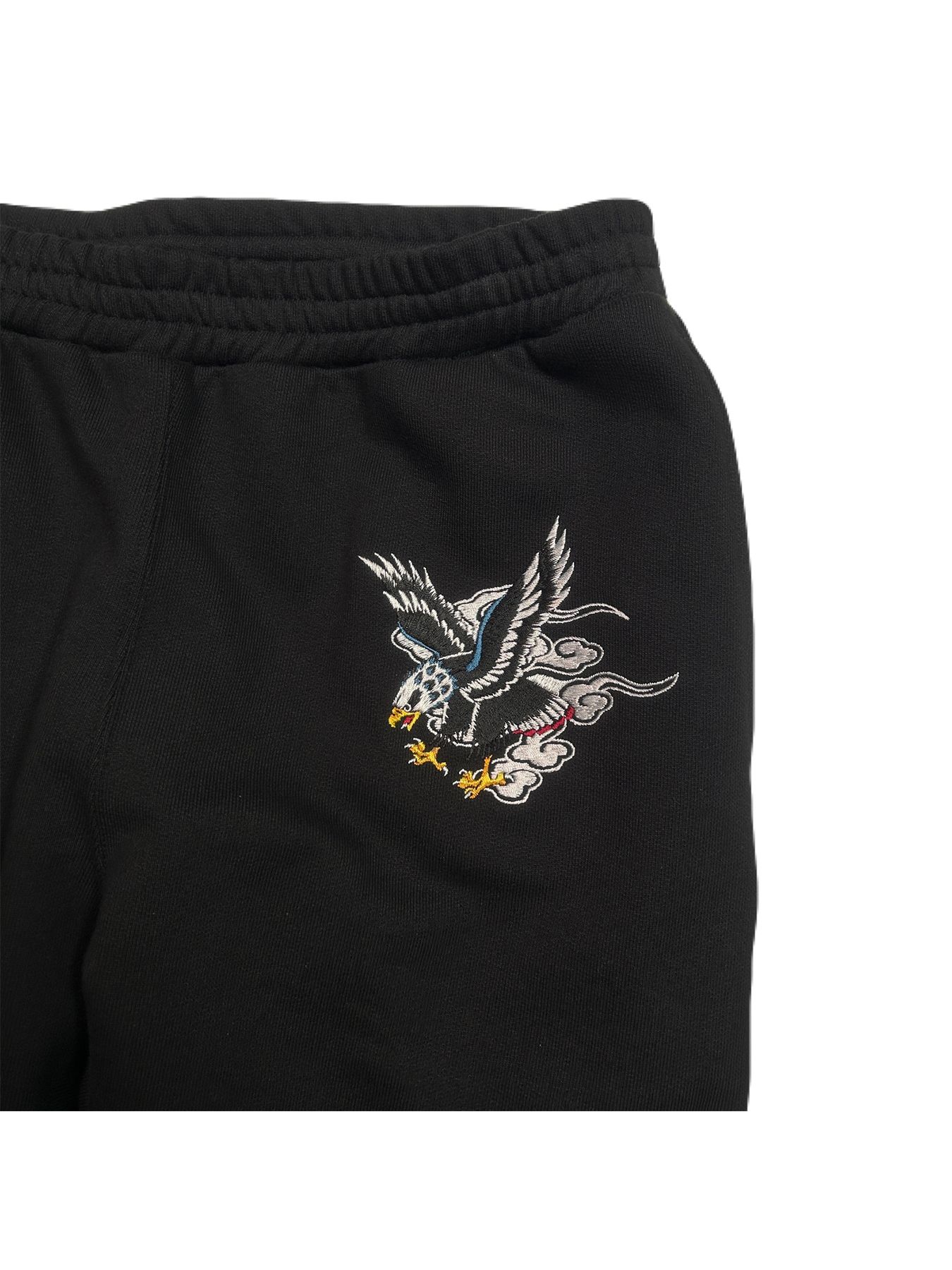 WOLF EAGLE SWEAT PT / ウルフ イーグル スウェット パンツ / ブラック×レッド