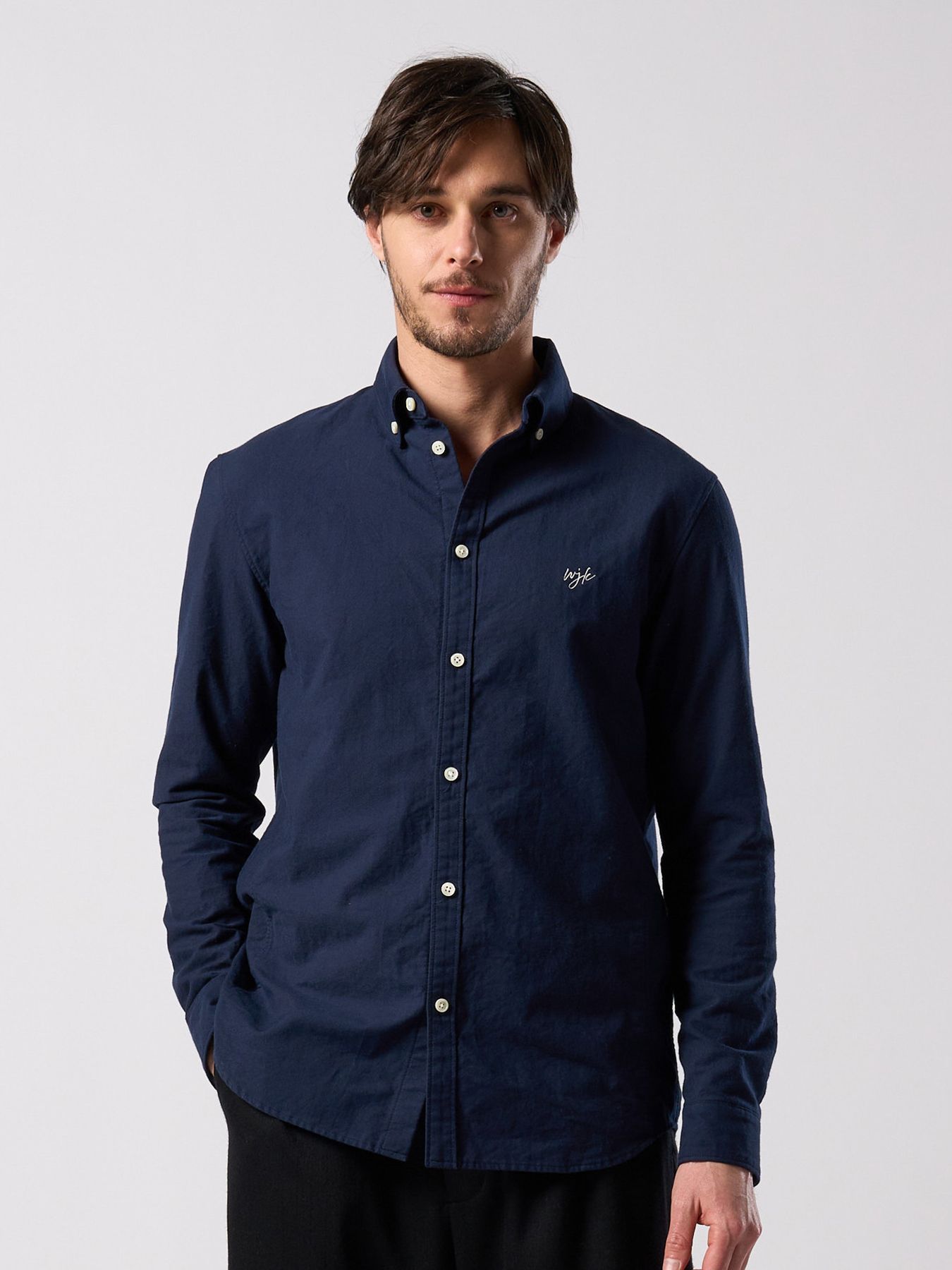 【予約品 4月19日(日) 18時締切】classic B.D shirt / クラシック ボタンダウンシャツ / ネイビー