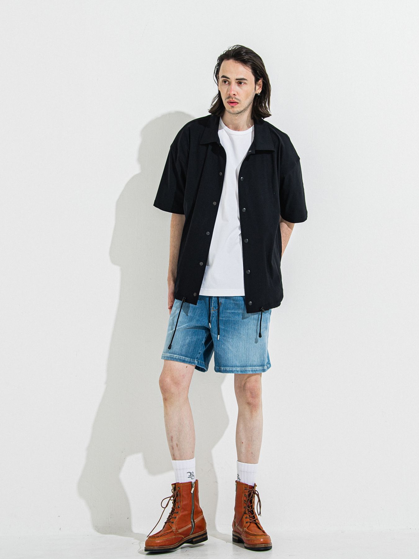 【予約品 】DENIM JERSEY SHORTS / デニムジャージショーツ / ライトインディゴ