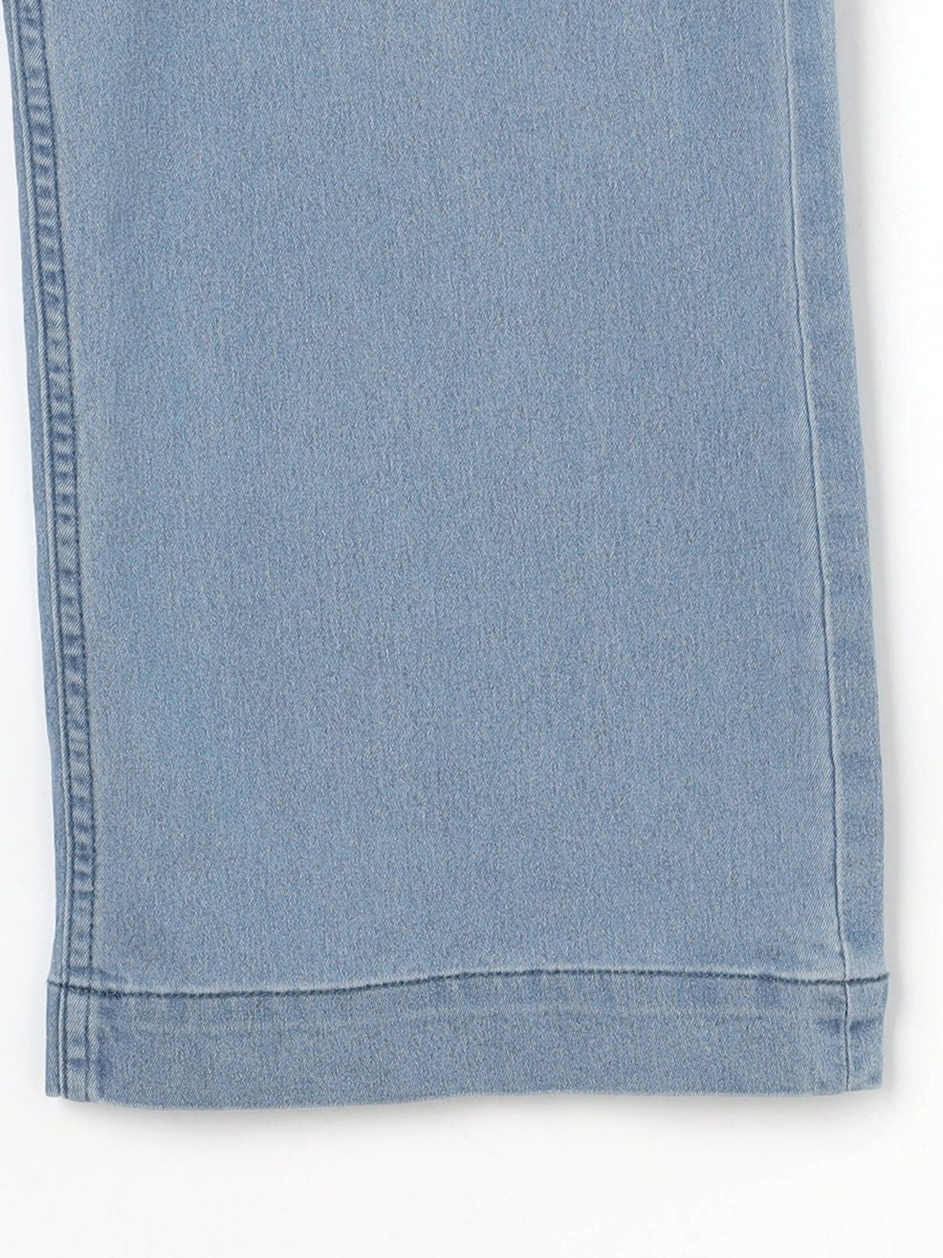 ライトオンスワイドデニムストレッチパンツ / ブルー【HIDEAWAYS NICOLE】