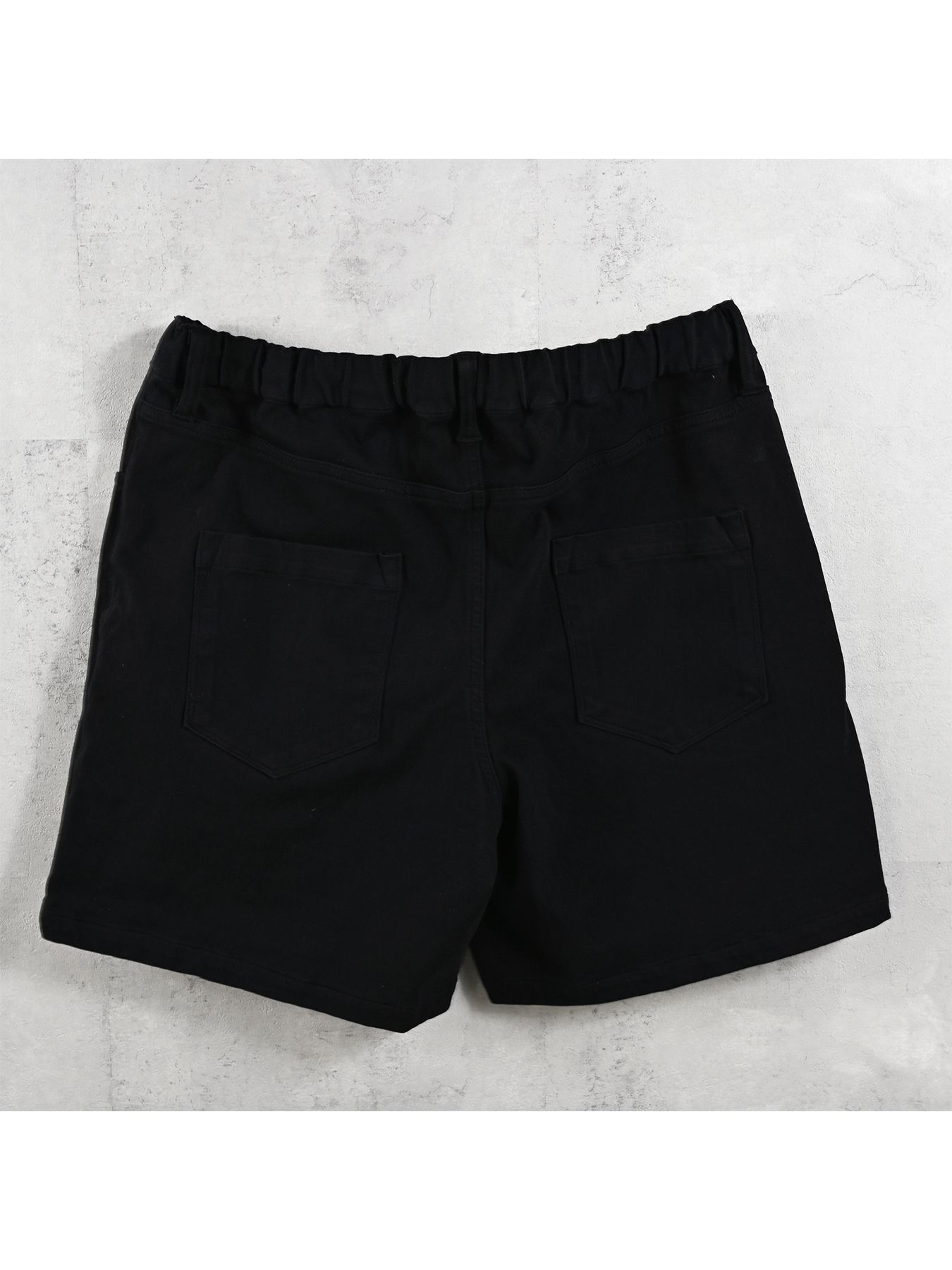 【予約品】DENIM JERSEY SHORTS / デニムジャージショーツ / ブラック