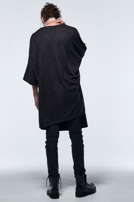 《予約品》 PythonJQDJersey DolmanHenryT-Shirt / ブラック 【kiryuyrik】 2023年5月以降入荷予定