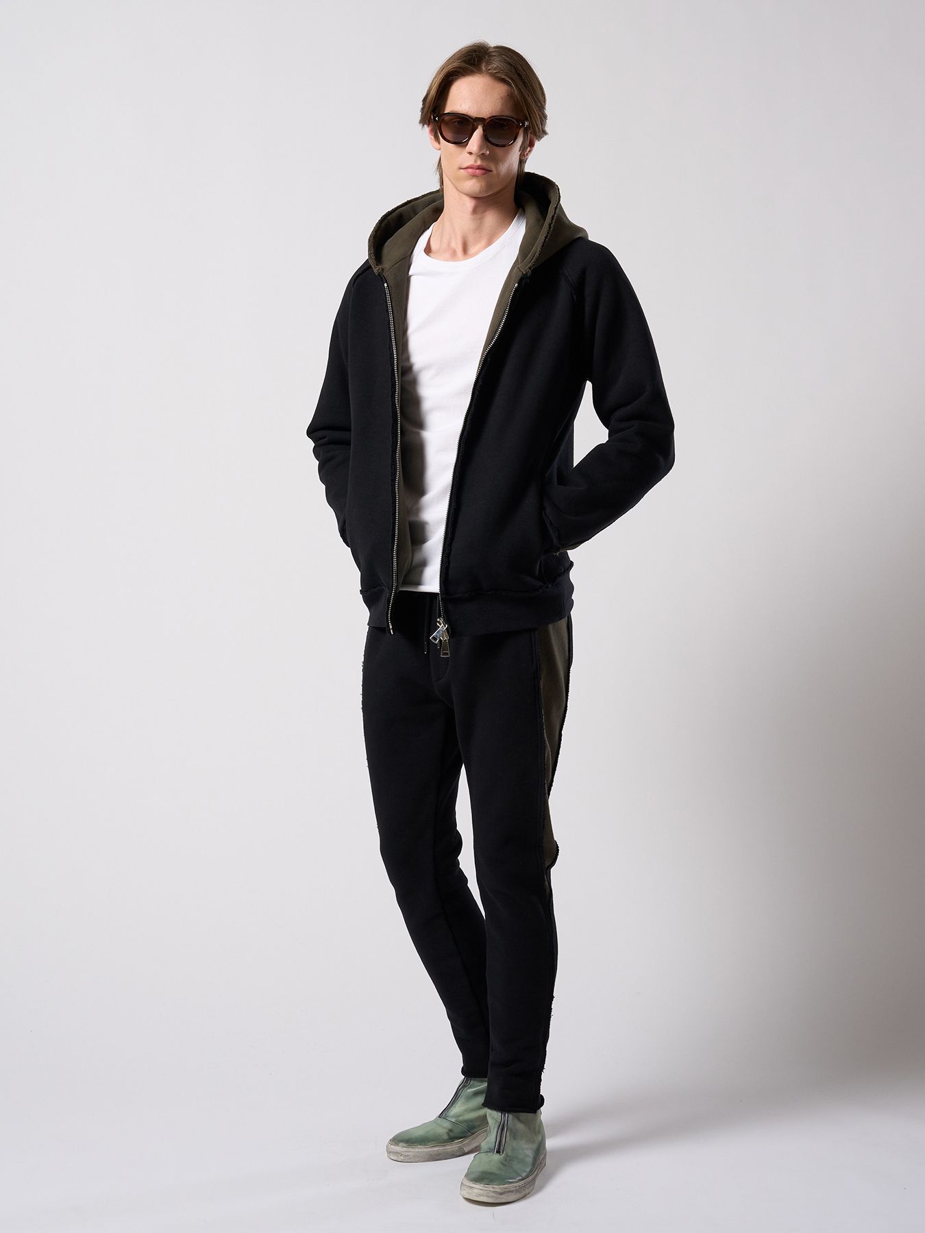 【予約品 4月19日(日) 18時締切】slim cut-off crew-neck L/S / スリムカットオフ クルーネック ロングスリーブ / ホワイト