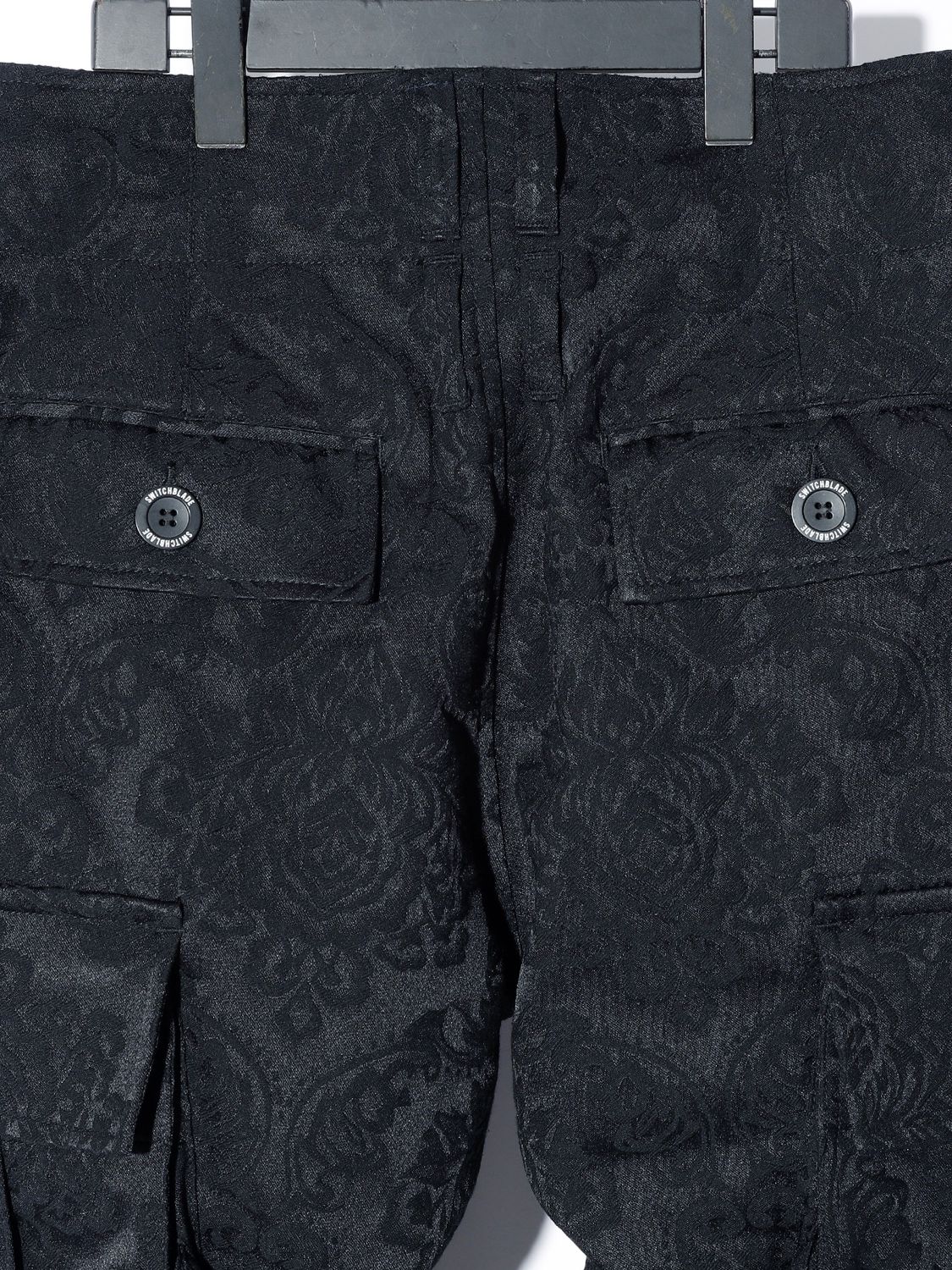 【予約完売】 JACQUARD TAPERED RIDING PT / ジャガードパンツ / BLACK