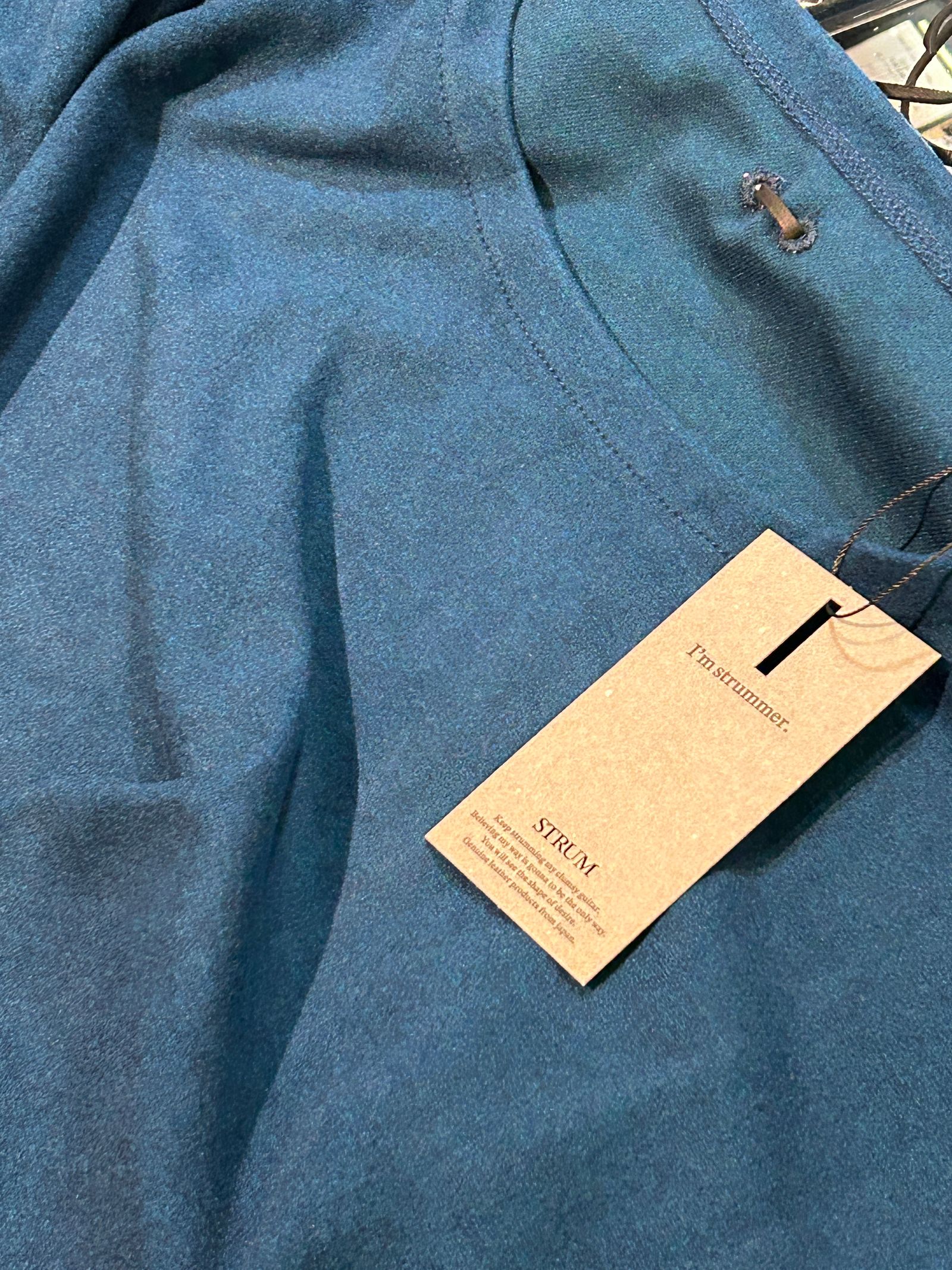 Acrylic Rayon Nylon Stretch Ponte Fabric L/S Crew Neck T-shirt / アクリル レーヨン ナイロン ストレッチ ポンチ L/S クルーネック Tシャツ  / ターコイズ