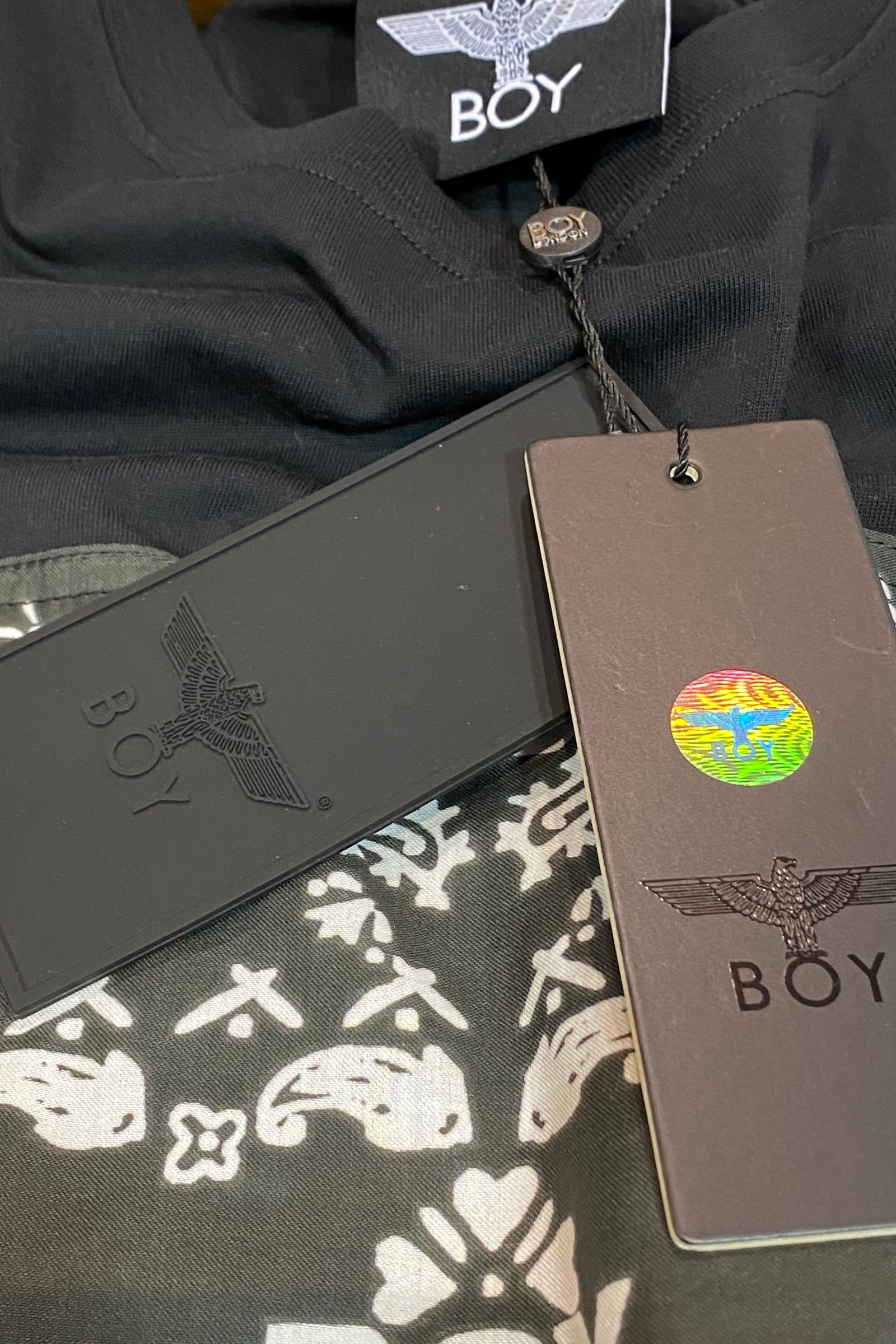 限定ネイティブバンダナ Tシャツ ブラック 【BOY LONDON】LEON別注T